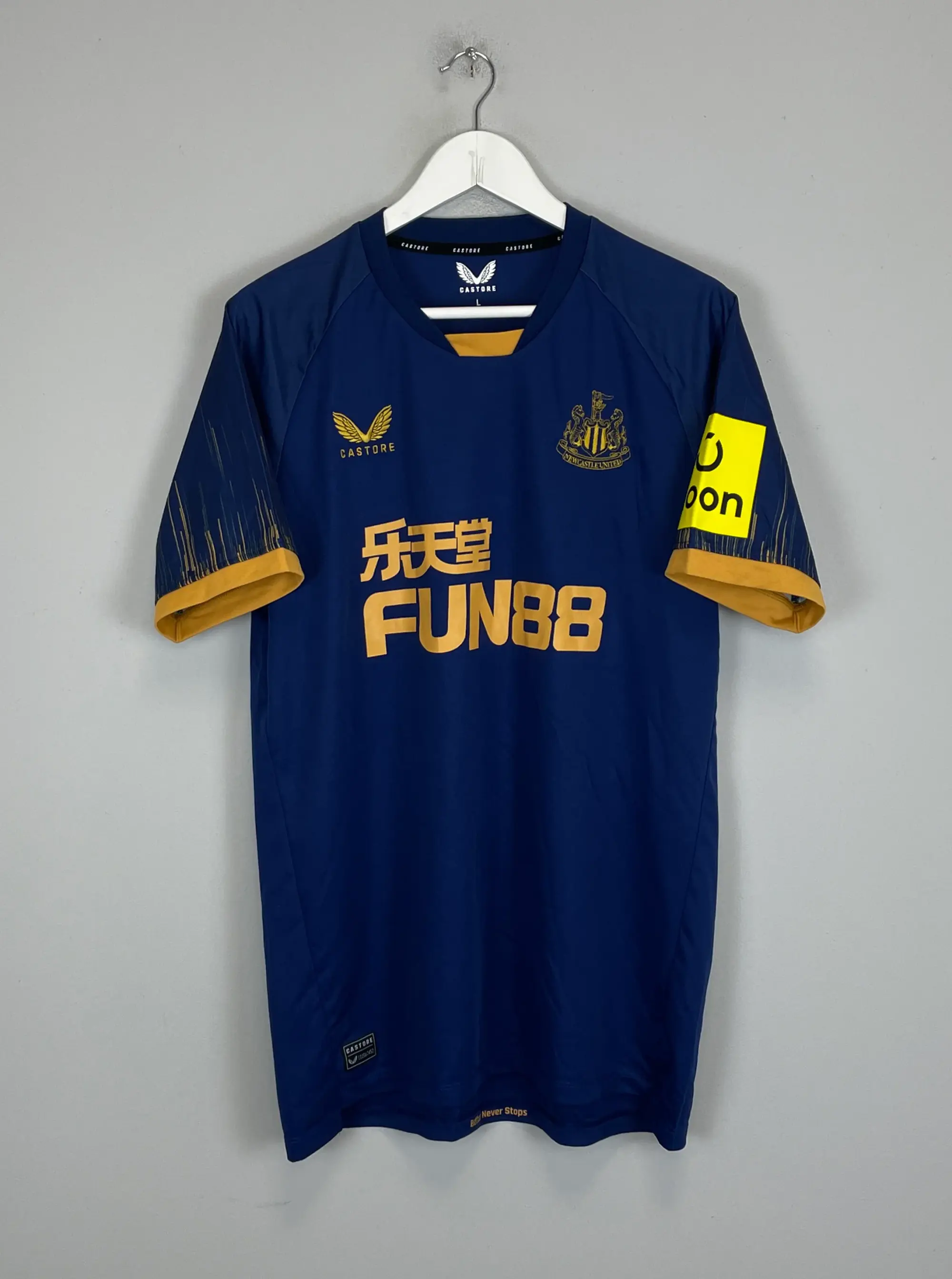 CULT KITS - 2022/23 NEWCASTLE UNITED WOOD #20 AWAY SHIRT (L) CASTORE