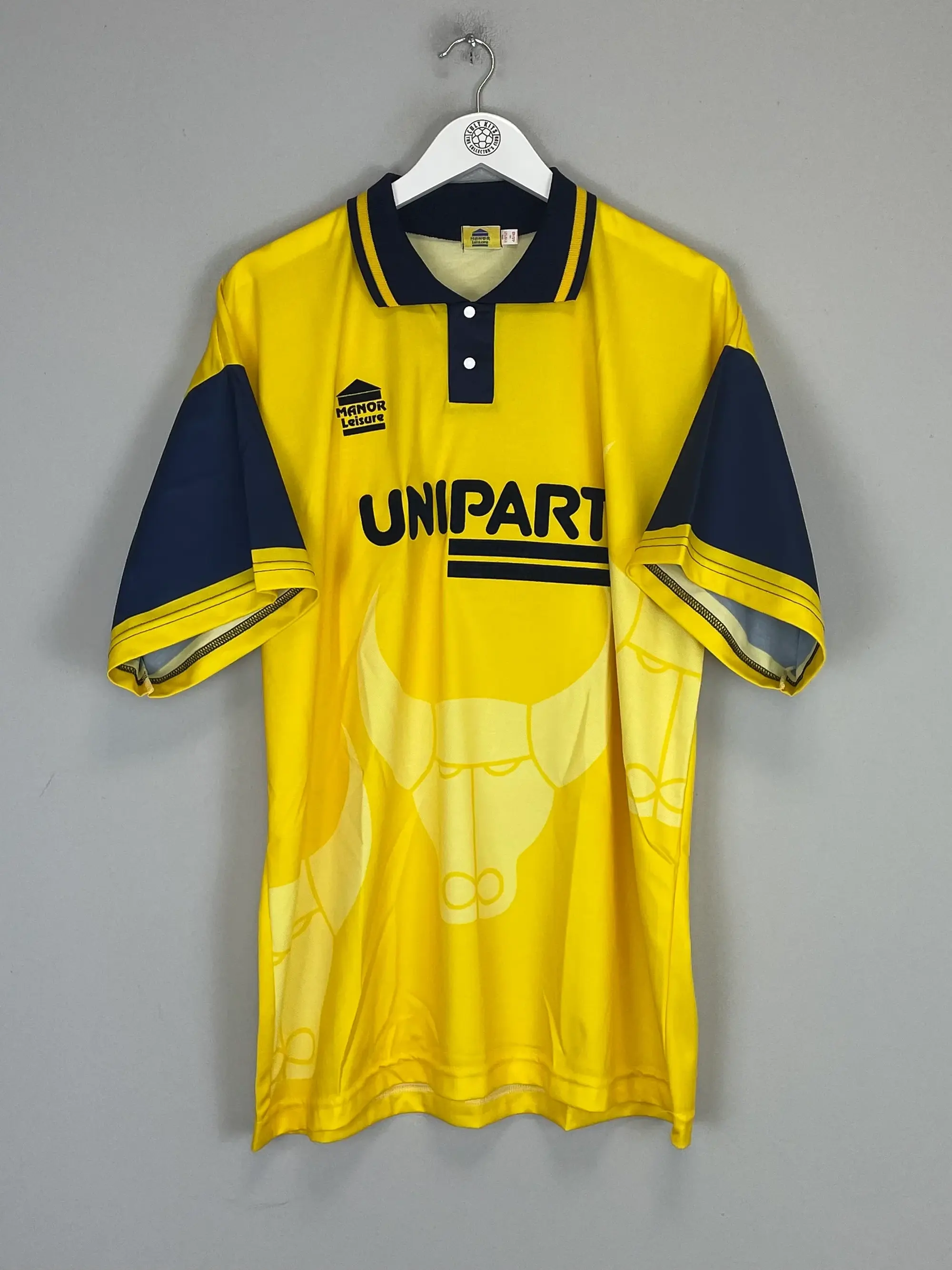 CULT KITS - 1994/96 OXFORD UNITED *MINT* HOME SHIRT (XL) MANOR LEISURE