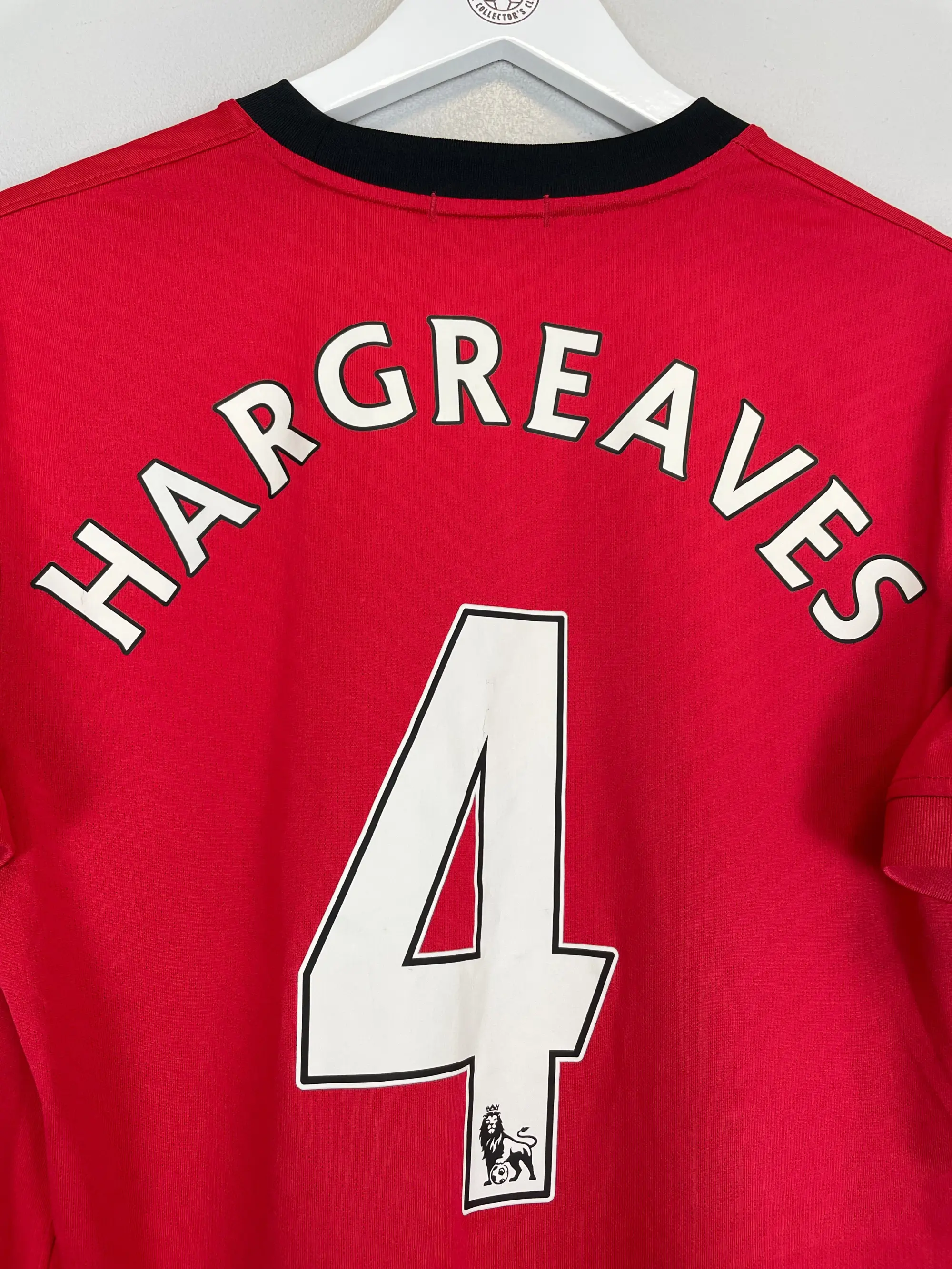 CULT KITS - 2009/10 MANCHESTER UNITED HARGREAVES #4 HOME SHIRT (M) NIKE