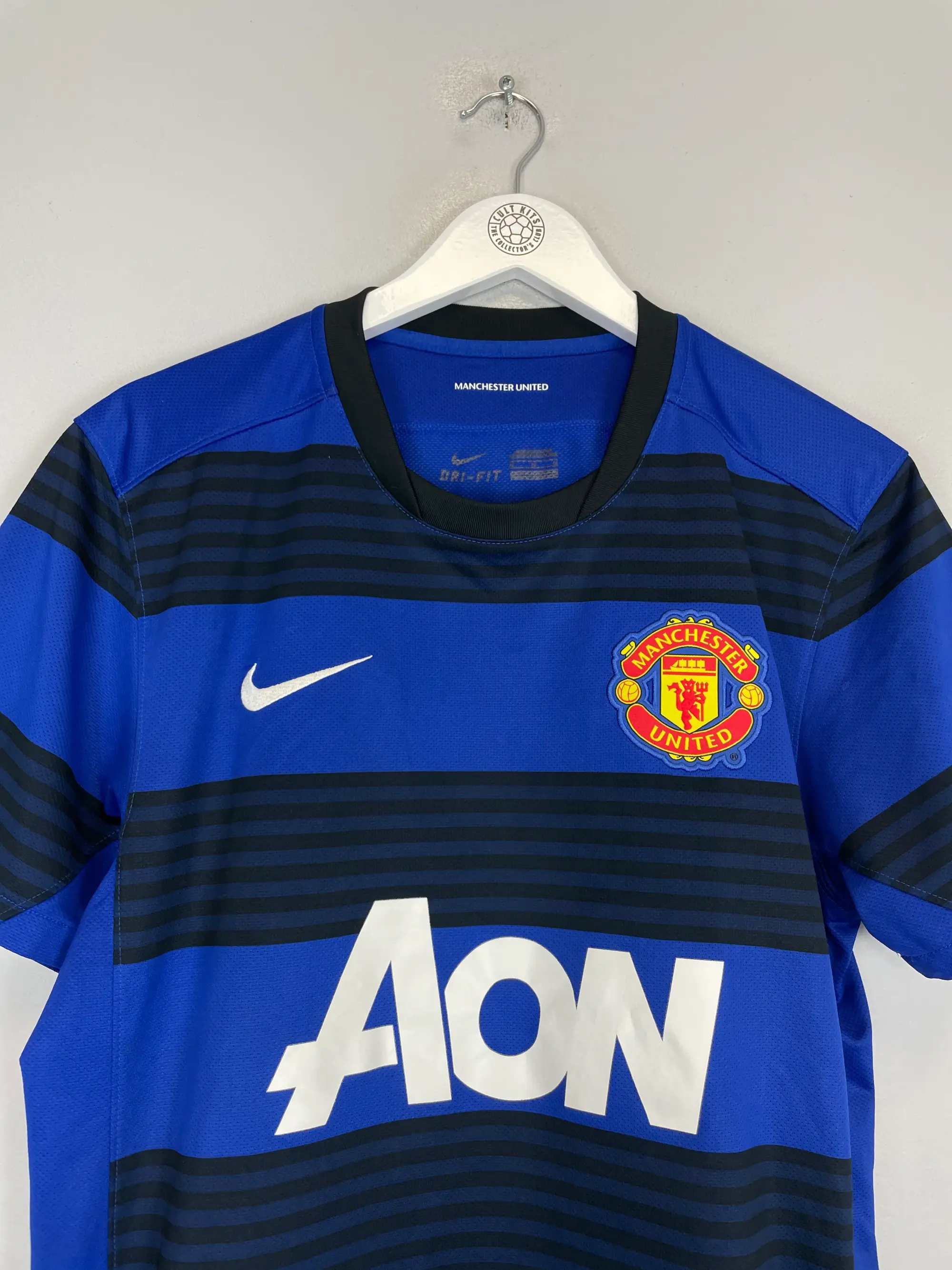 CULT KITS - 2009/10 MANCHESTER UNITED HARGREAVES #4 HOME SHIRT (M) NIKE