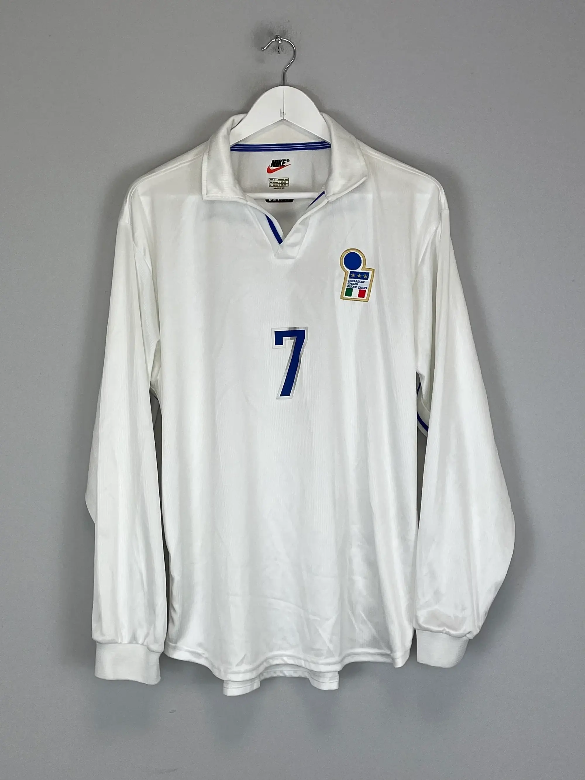 CULT KITS - 1997/98 ITALY #7 L/S *PLAYER ISSUE* AWAY SHIRT (L) NIKE