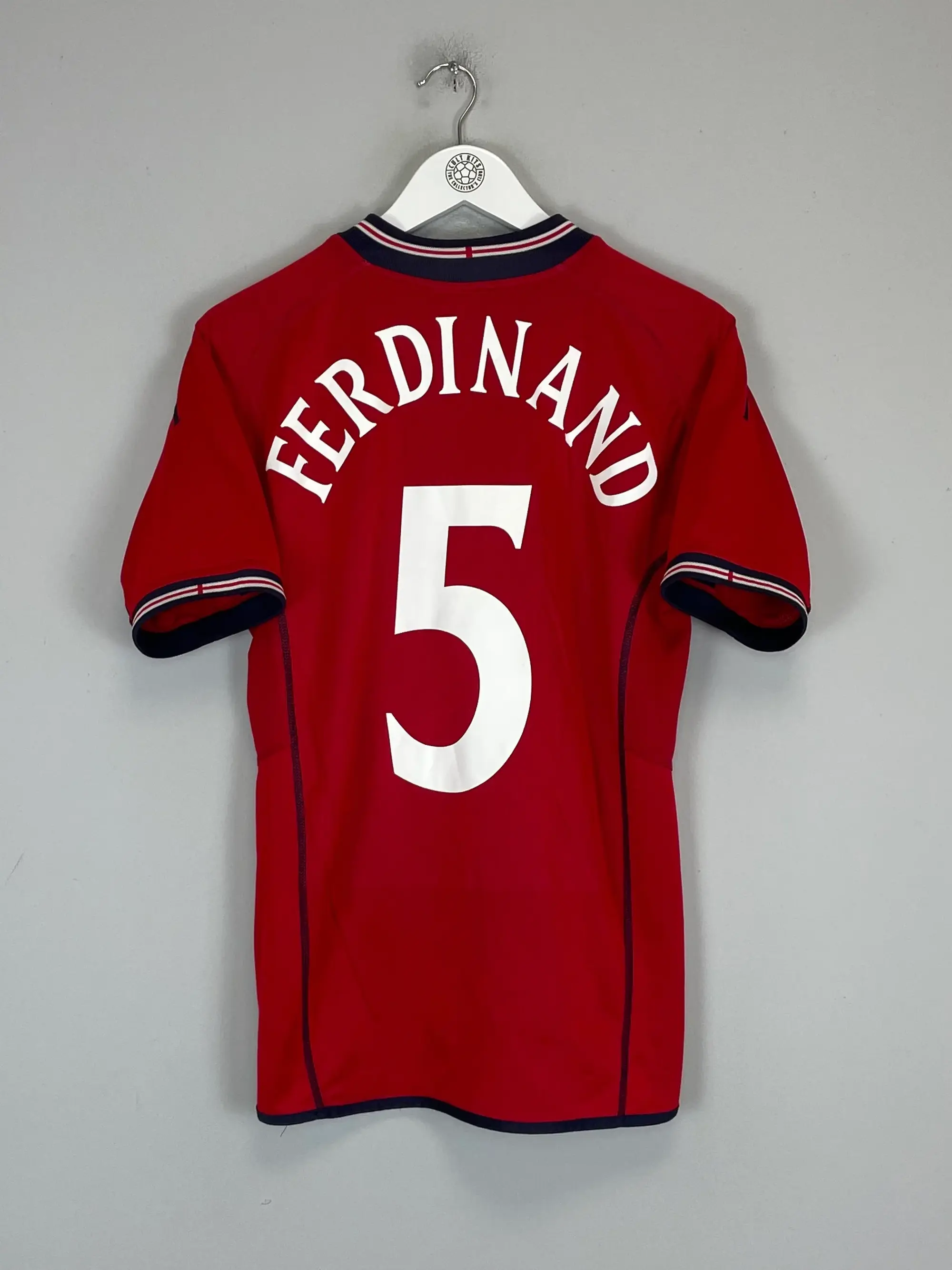 CULT KITS - 2002/04 ENGLAND FERDINAND #5 AWAY SHIRT (S) UMBRO