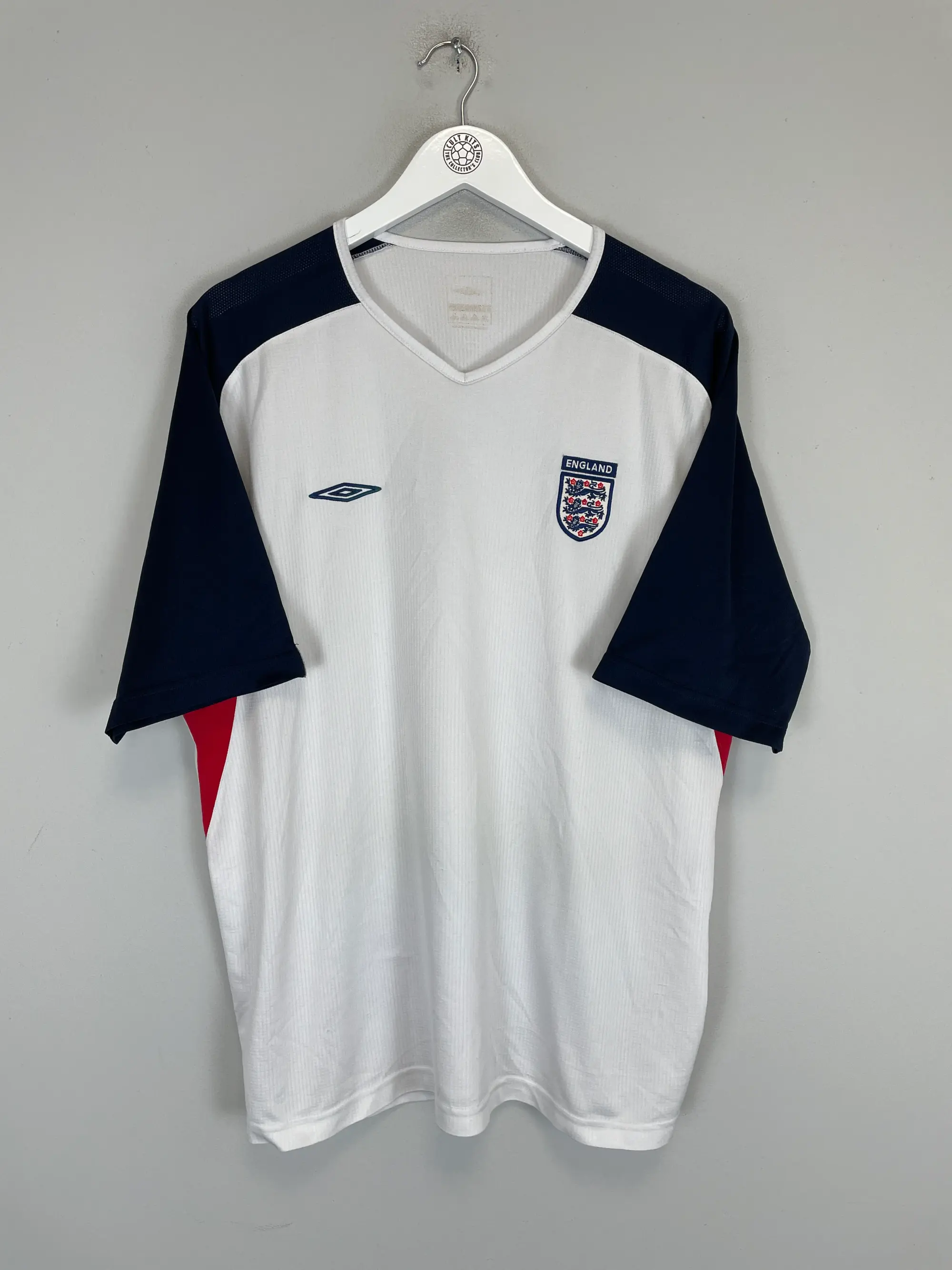 CULT KITS - 2001/03 ENGLAND TRAINING SHIRT (XL) UMBRO