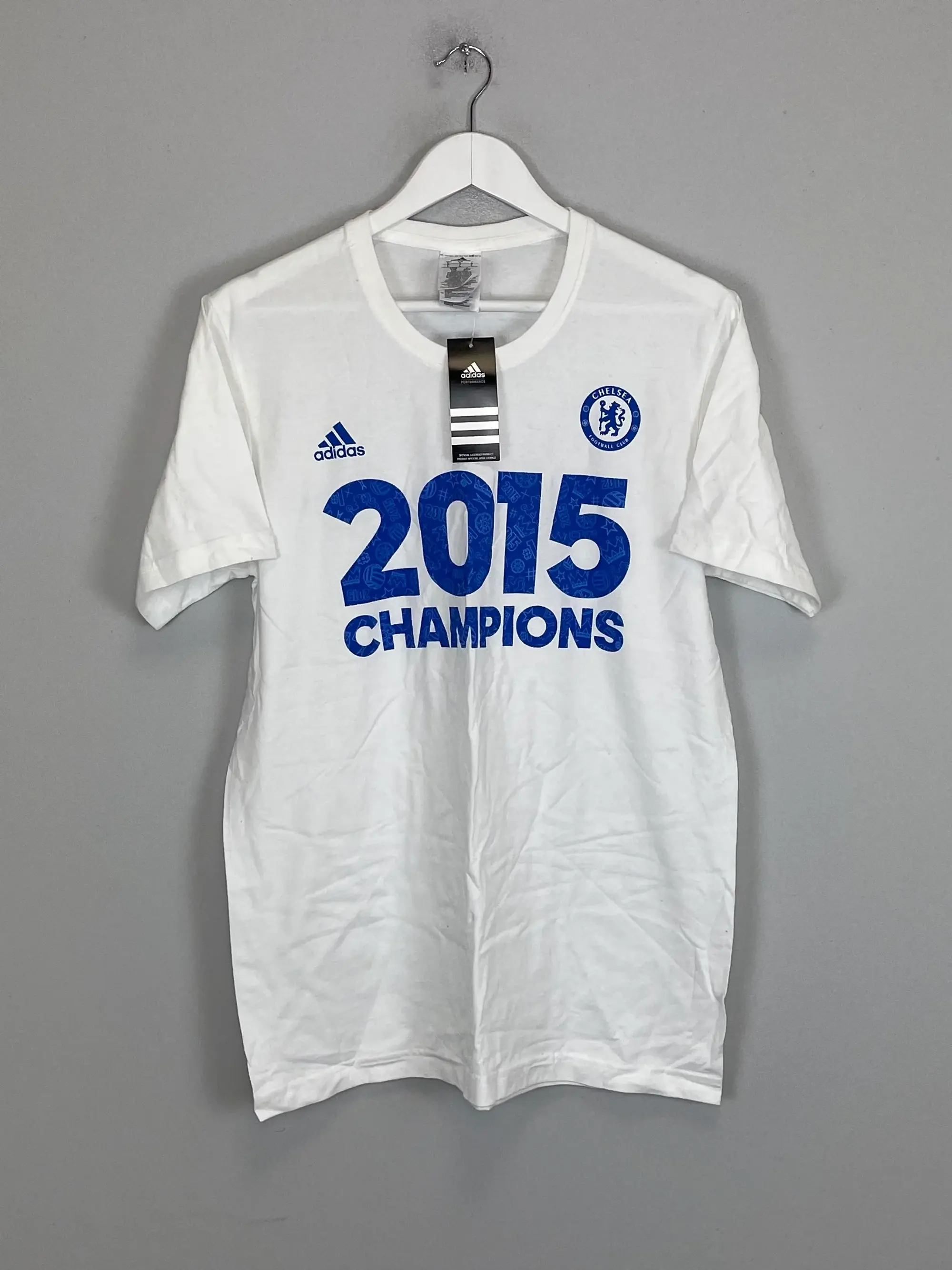 CULT KITS - 2015 CHELSEA CHAMPIONS *BNWT* T-SHIRT (L) ADIDAS