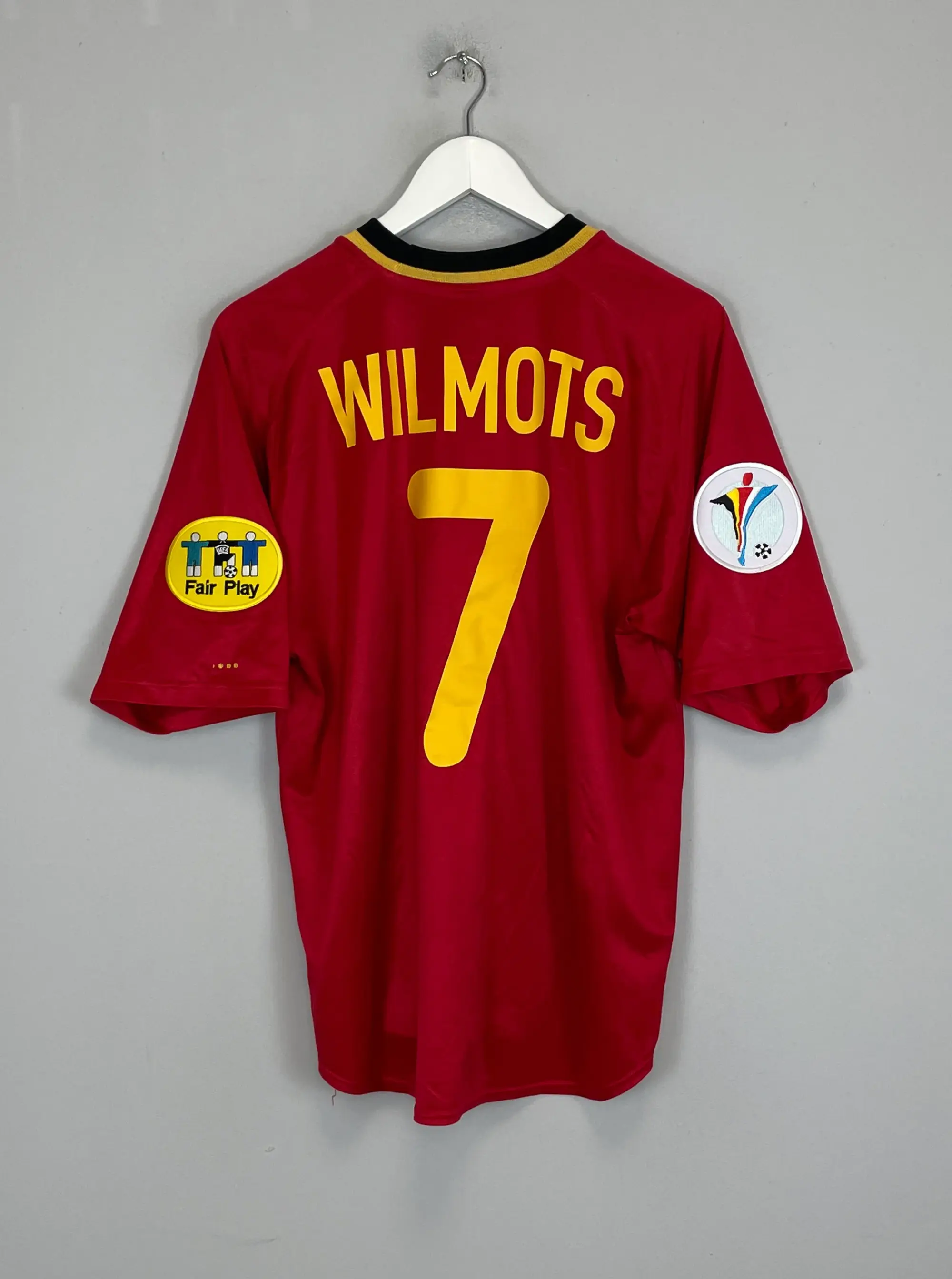 CULT KITS - 2000/02 BELGIUM WILMOTS #7 HOME SHIRT (S) NIKE