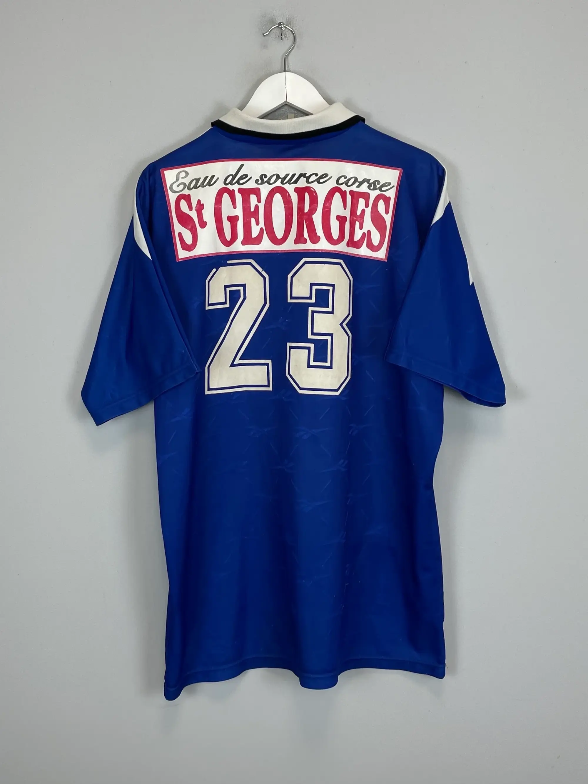 CULT KITS - 1995/96 SC BASTIA #23 HOME SHIRT (L) REEBOK
