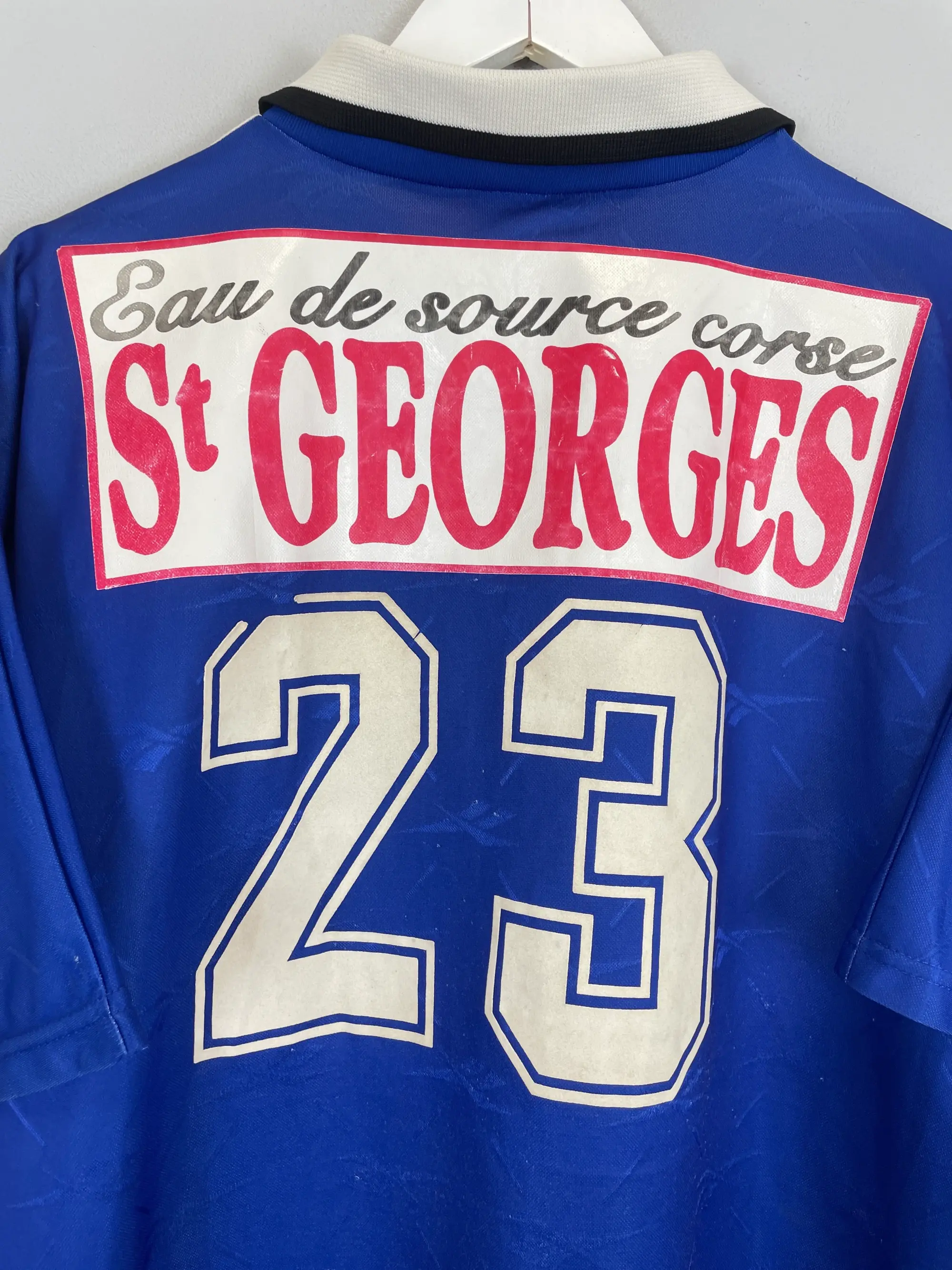 CULT KITS - 1995/96 SC BASTIA #23 HOME SHIRT (L) REEBOK