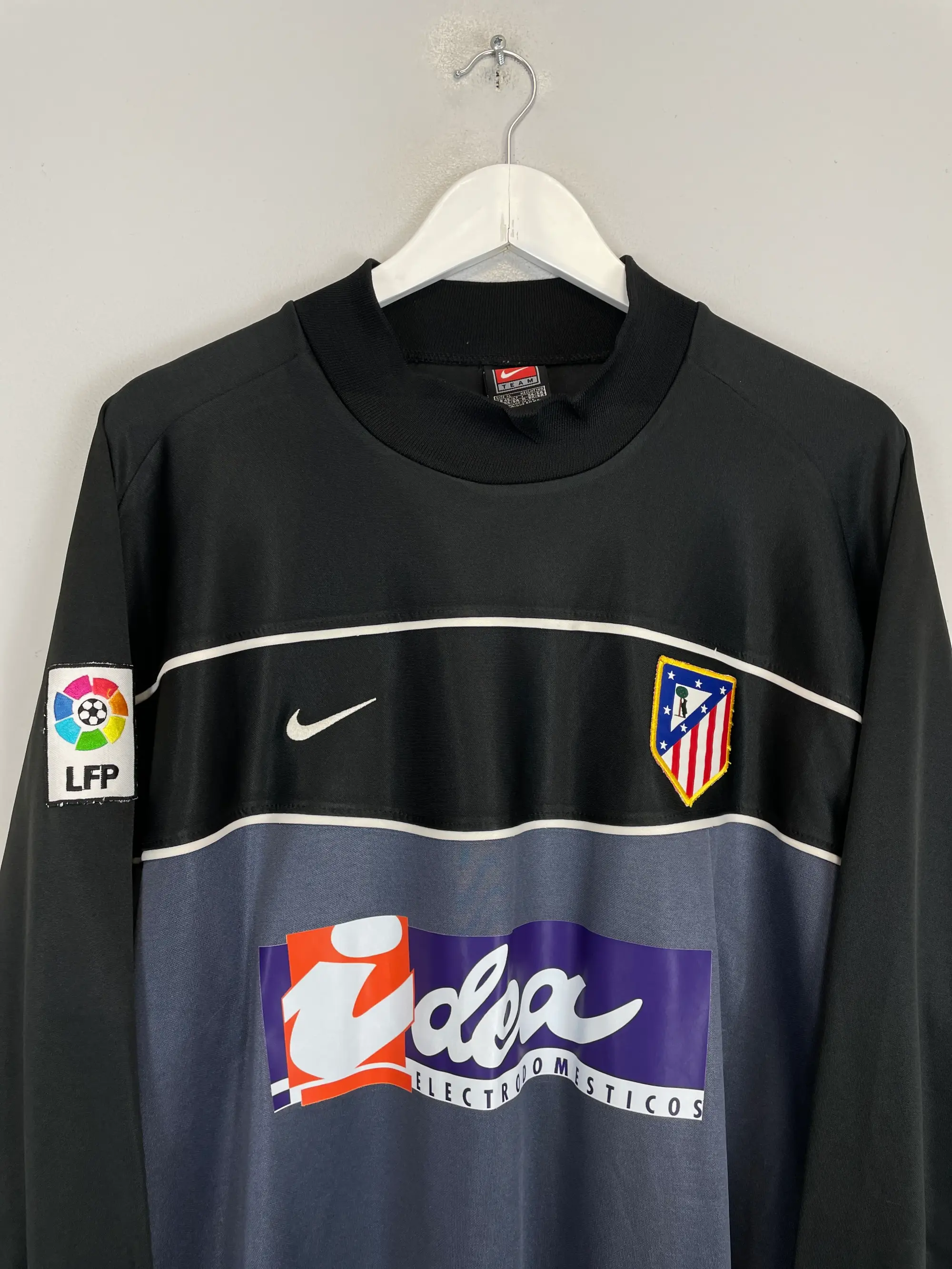 CULT KITS - 2001/02 ATLETICO MADRID BURGOS #13 GK SHIRT (XL) NIKE
