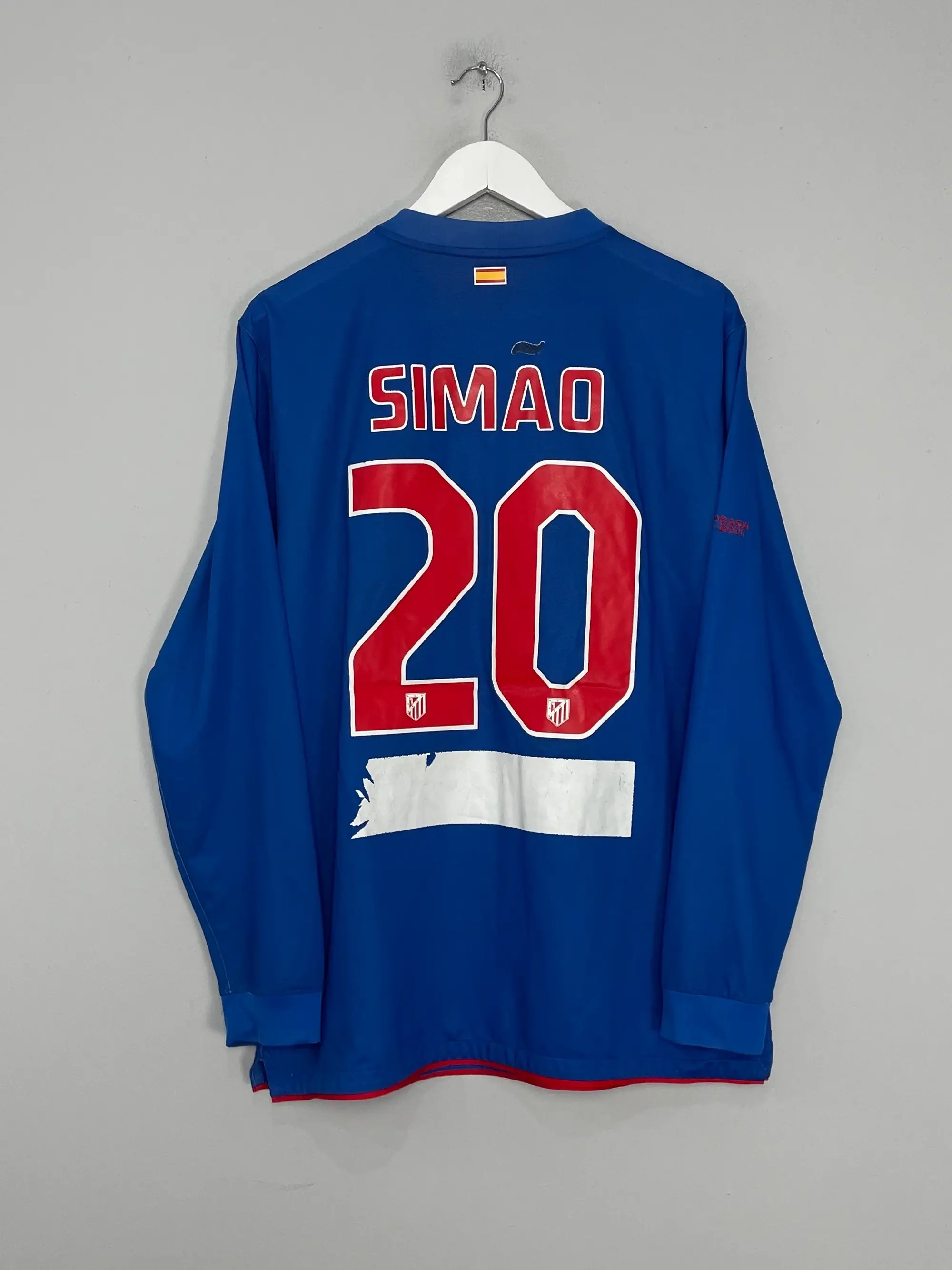 CULT KITS - 2010/11 ATLETICO MADRID SIMAO #11 *PLAYER ISSUE* L/S AWAY SHIRT (L) NIKE