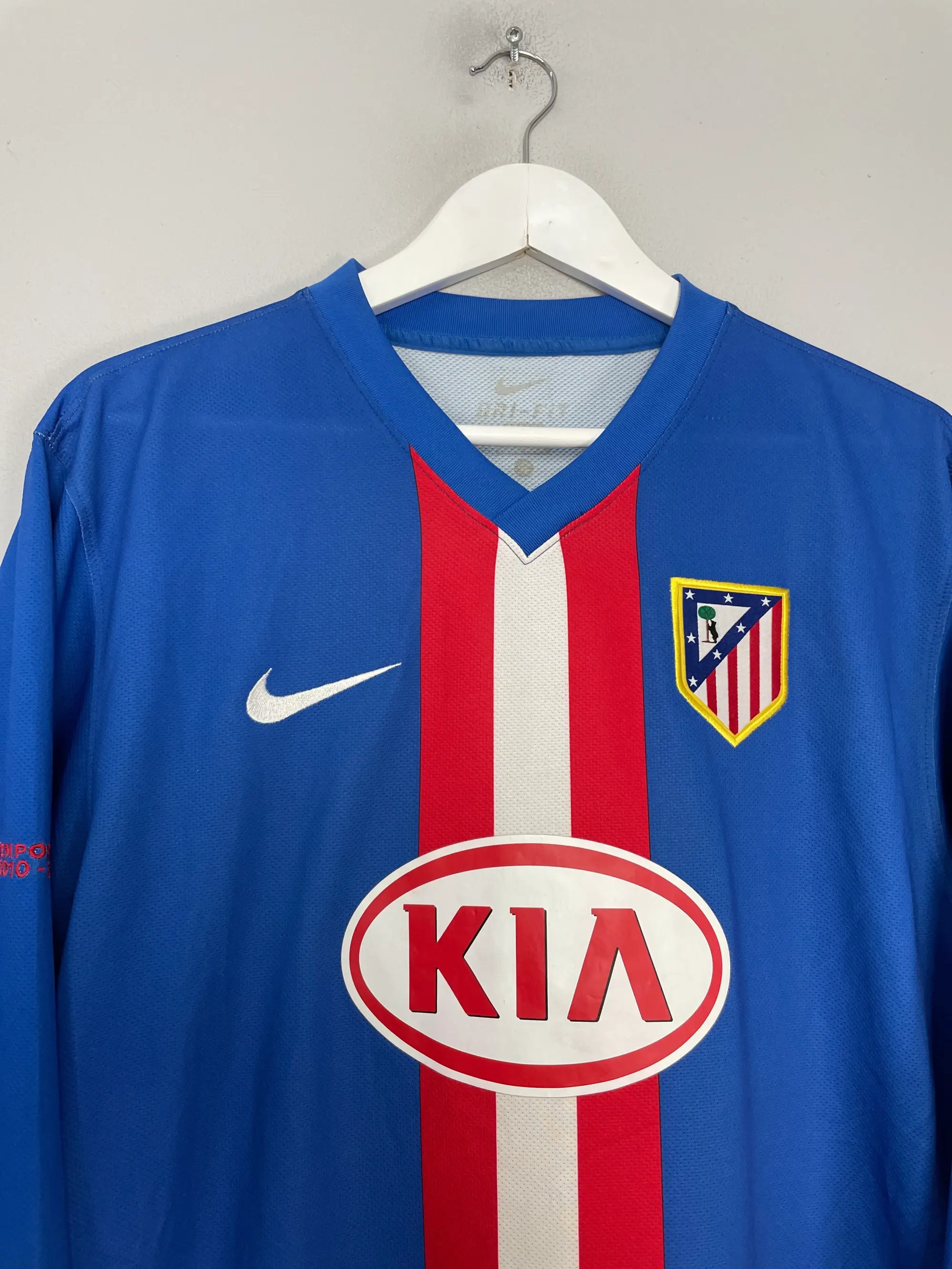 CULT KITS - 2010/11 ATLETICO MADRID SIMAO #11 *PLAYER ISSUE* L/S AWAY SHIRT (L) NIKE