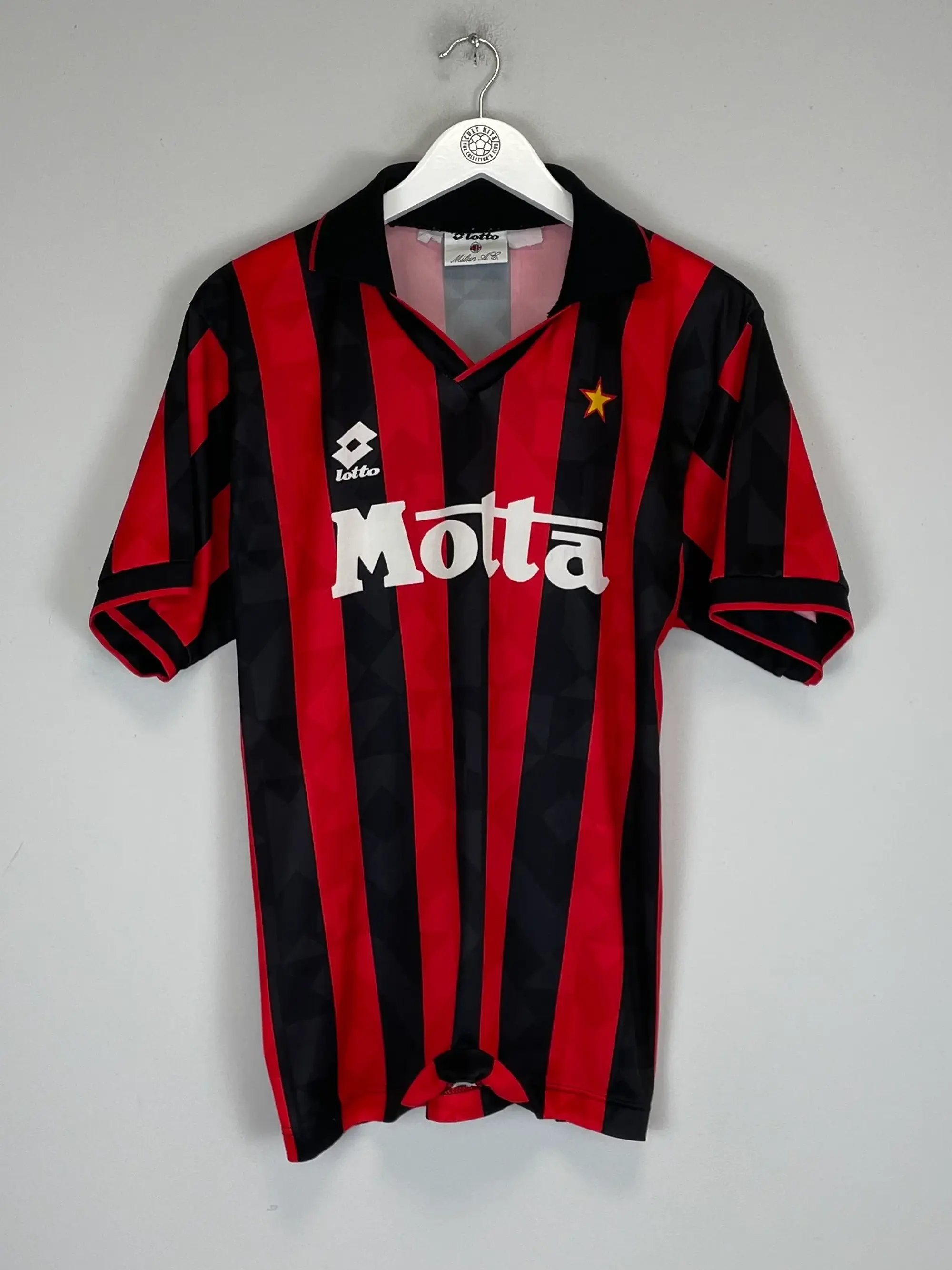 CULT KITS - 1993/94 AC MILAN HOME SHIRT (M) LOTTO