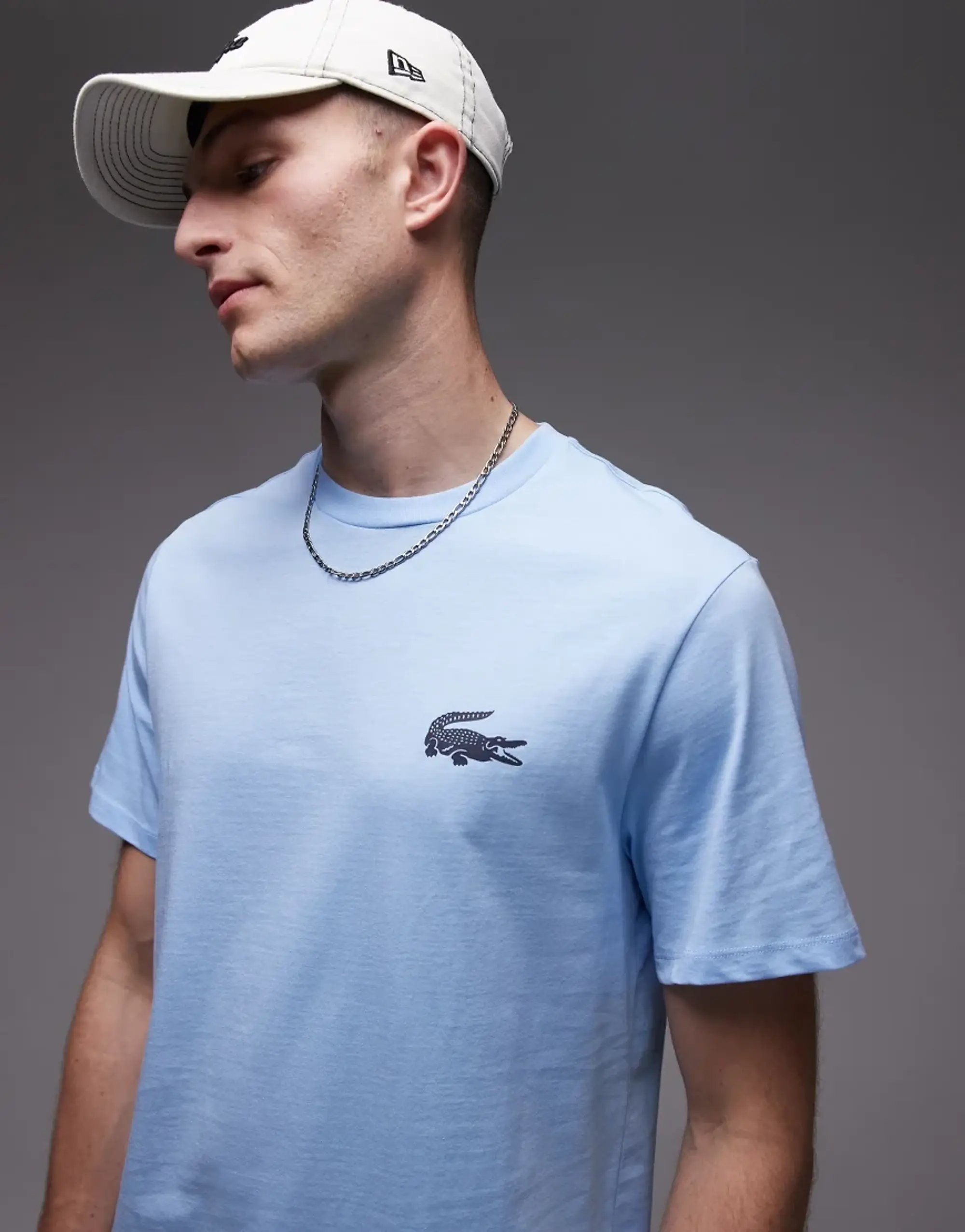 Lacoste Loungewear T-Shirt In Light Blue
