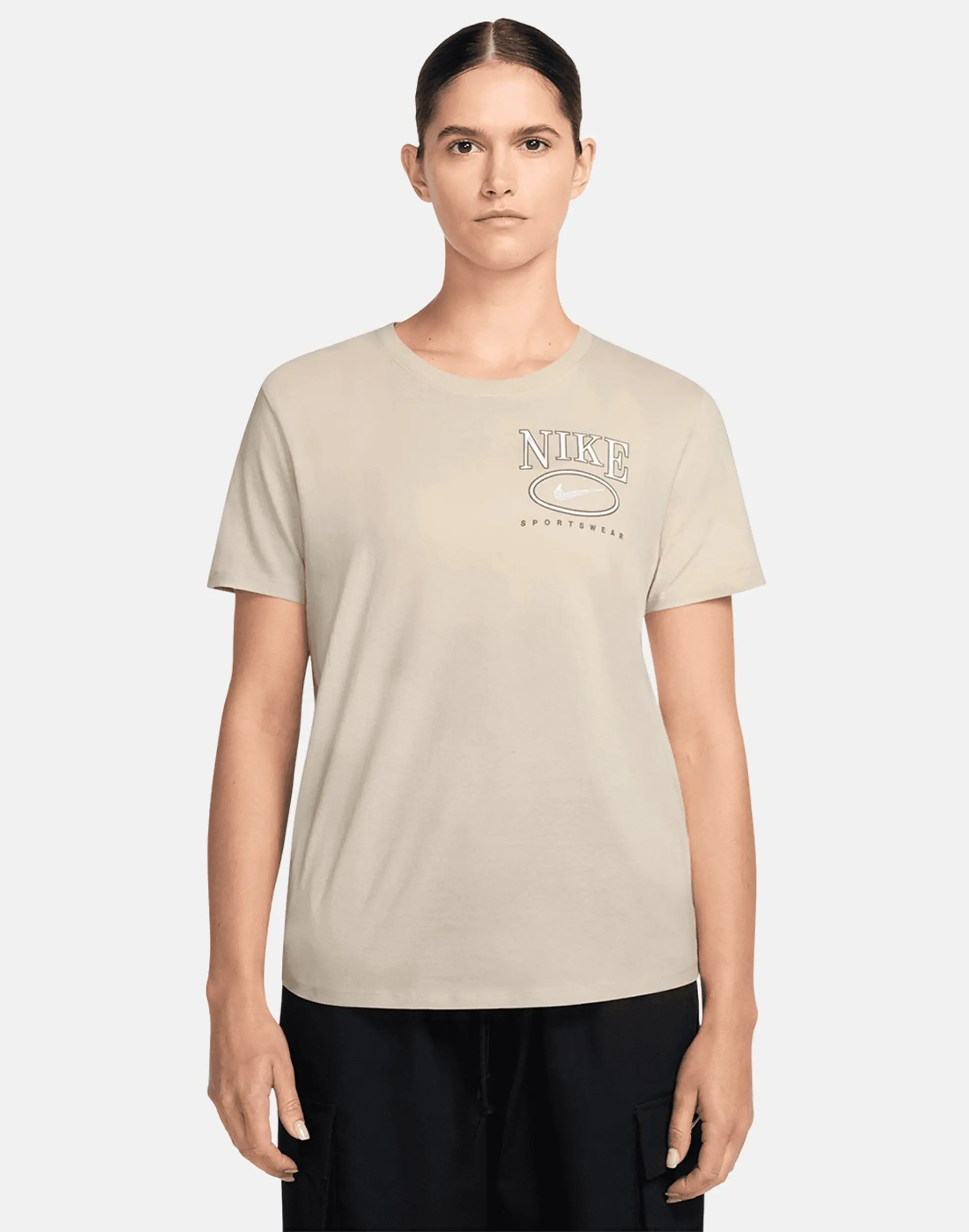 Women's Nike Club T-Shirt in Cream 