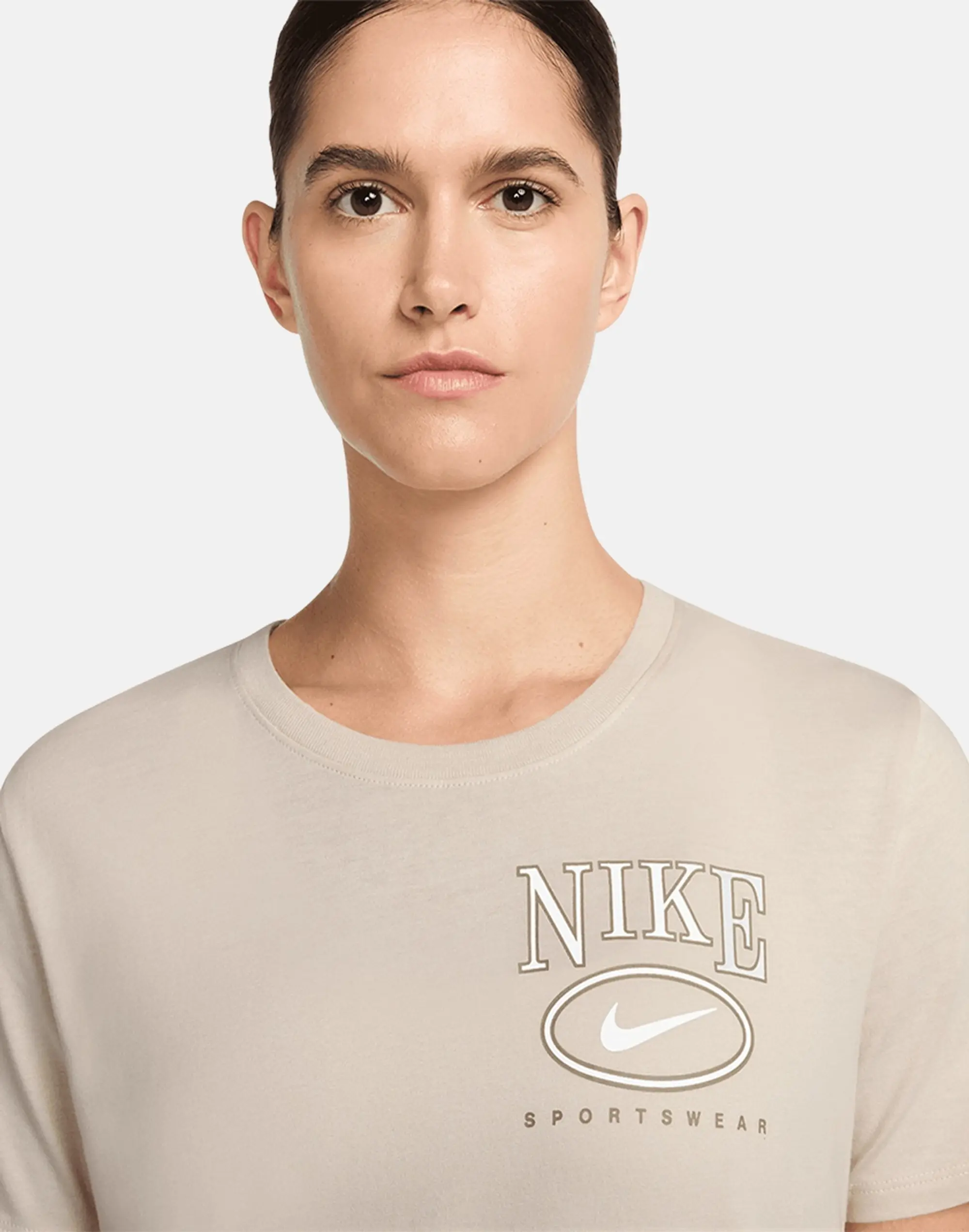 Women's Nike Club T-Shirt in Cream 