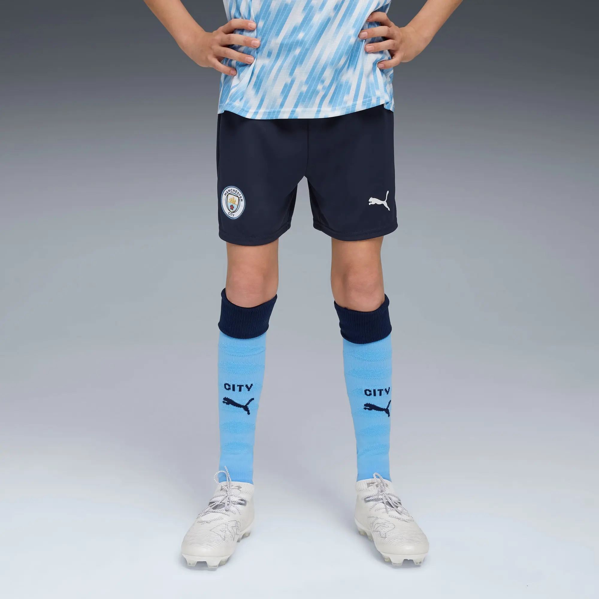 PUMA Manchester City 25/26 Shorts Youth, Dark Blue, size 11-12 Youth