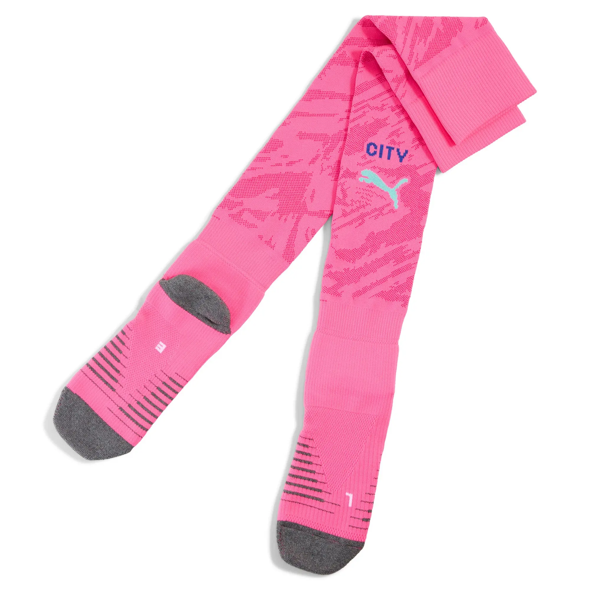 PUMA Manchester City 25/26 Goalkeeper Socks Men, Pink Pes/Orchid Shadow, size 12-14