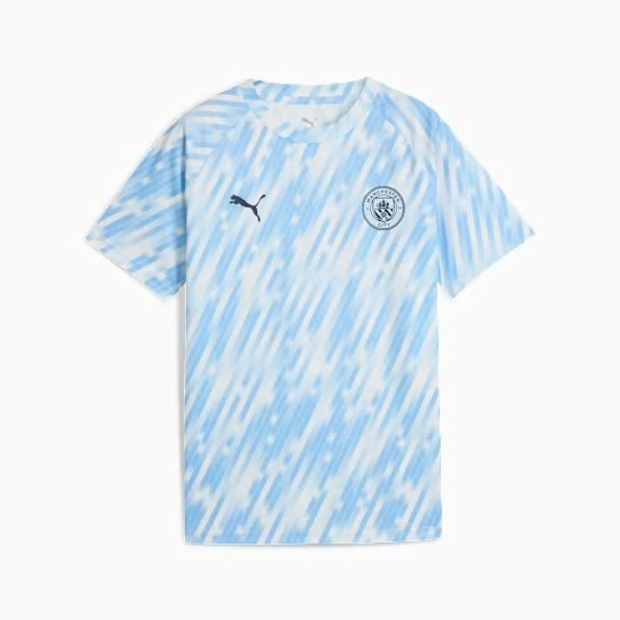 PUMA Manchester City Pre-Match Jersey Youth, Silver Sky, size 11-12 Youth