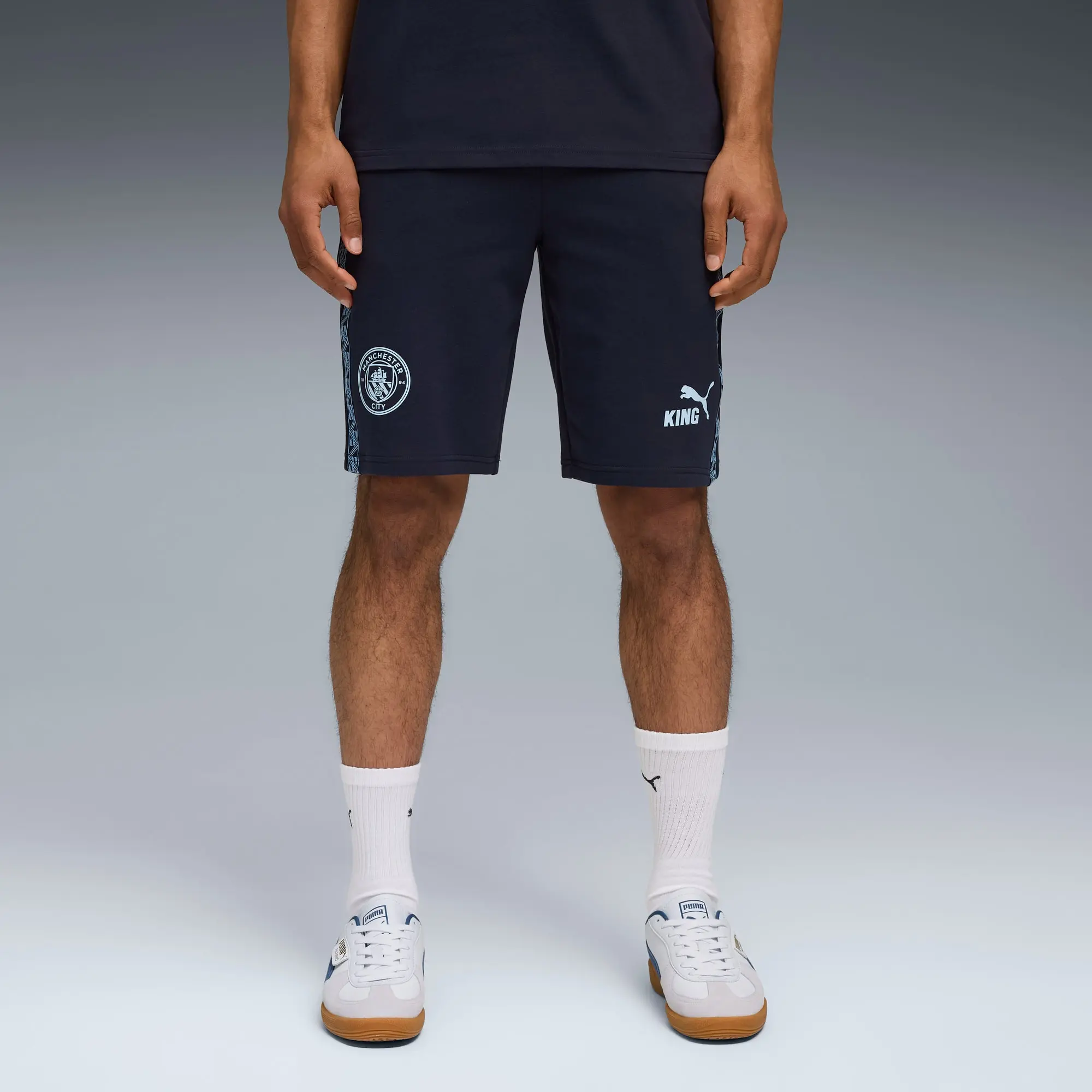 PUMA Manchester City King Sweat Shorts Men, Dark Blue, size 3XL