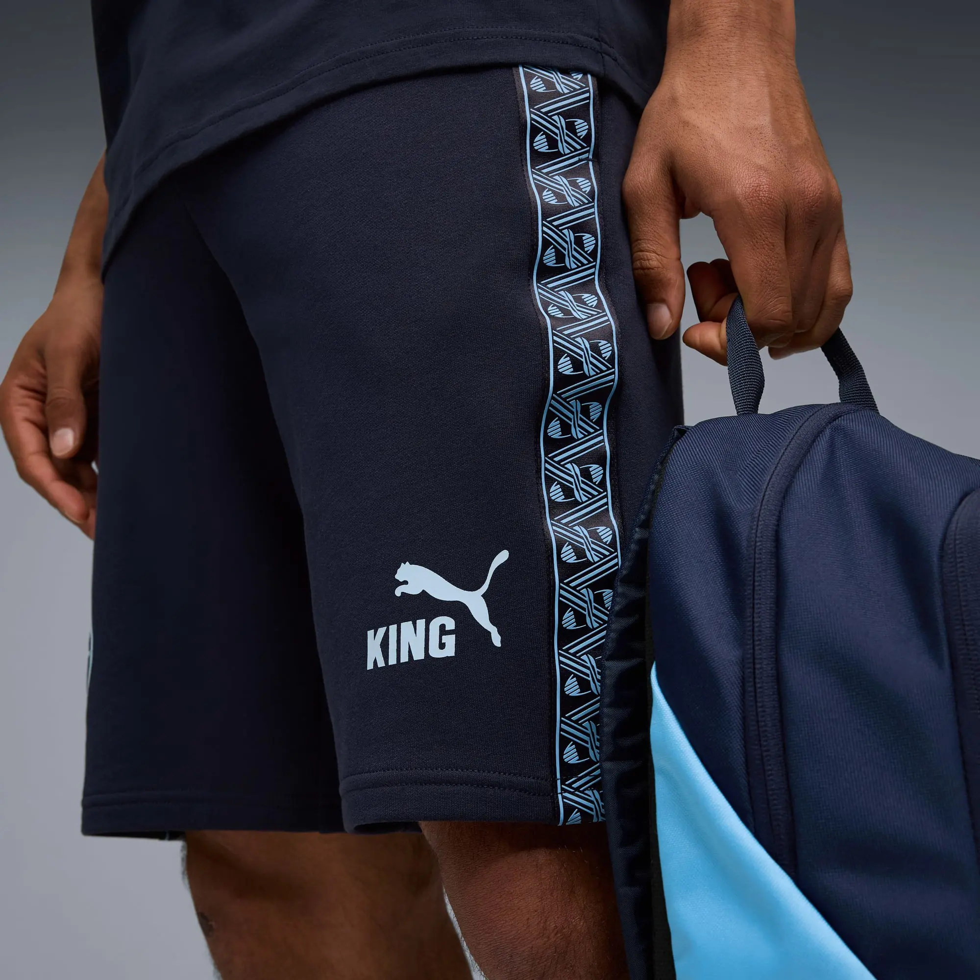 PUMA Manchester City King Sweat Shorts Men, Dark Blue, size 3XL