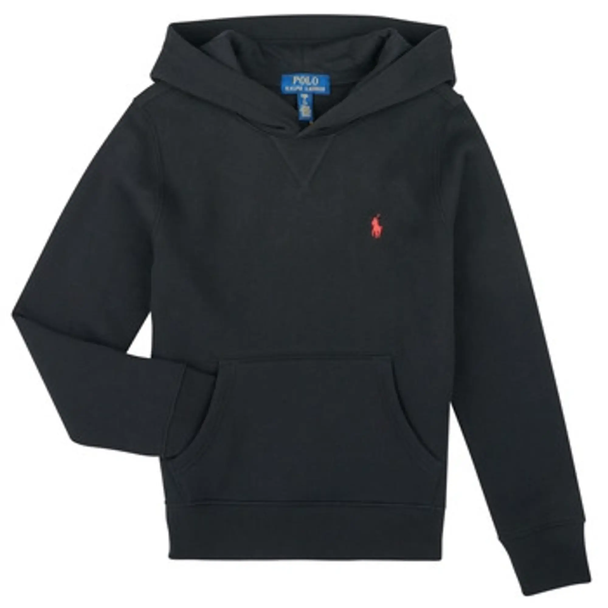 Polo Ralph Lauren  LS PO HOOD  girls's Children's Sweatshirt in Black