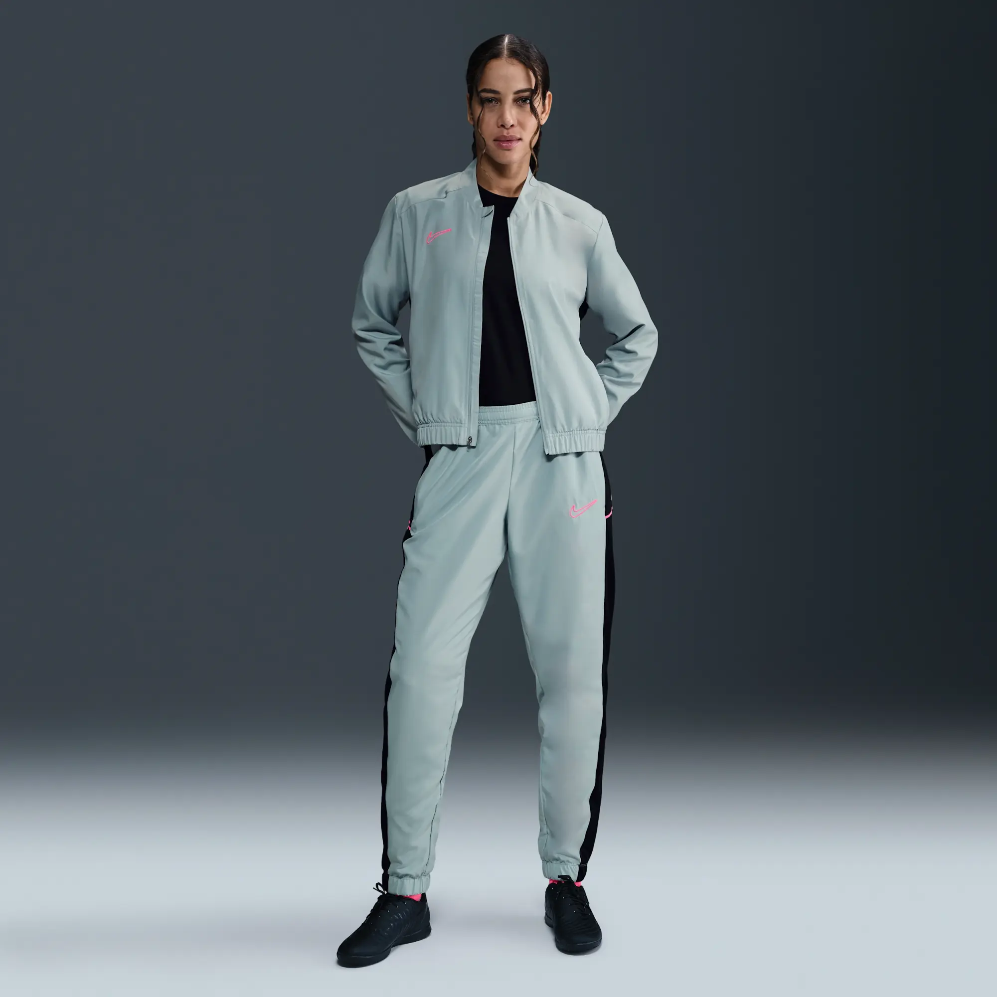Nike Academy Women's Dri-FIT Woven Football Tracksuit - Grey - Polyester
