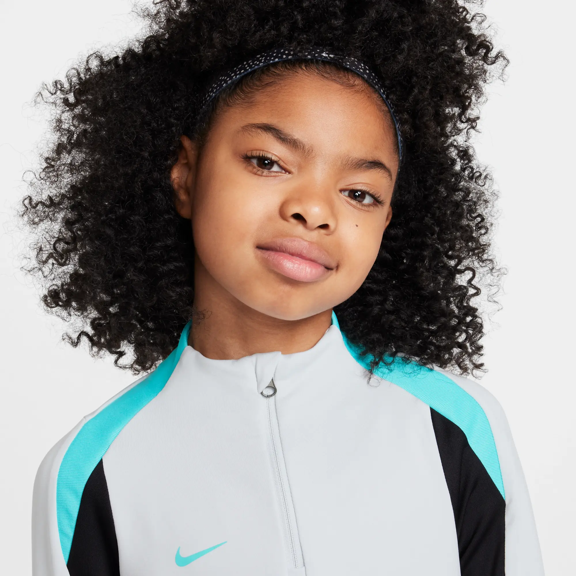 Nike Dri-FIT Strike Older Kids' Football Drill Top - Grey - Polyester/Elastane