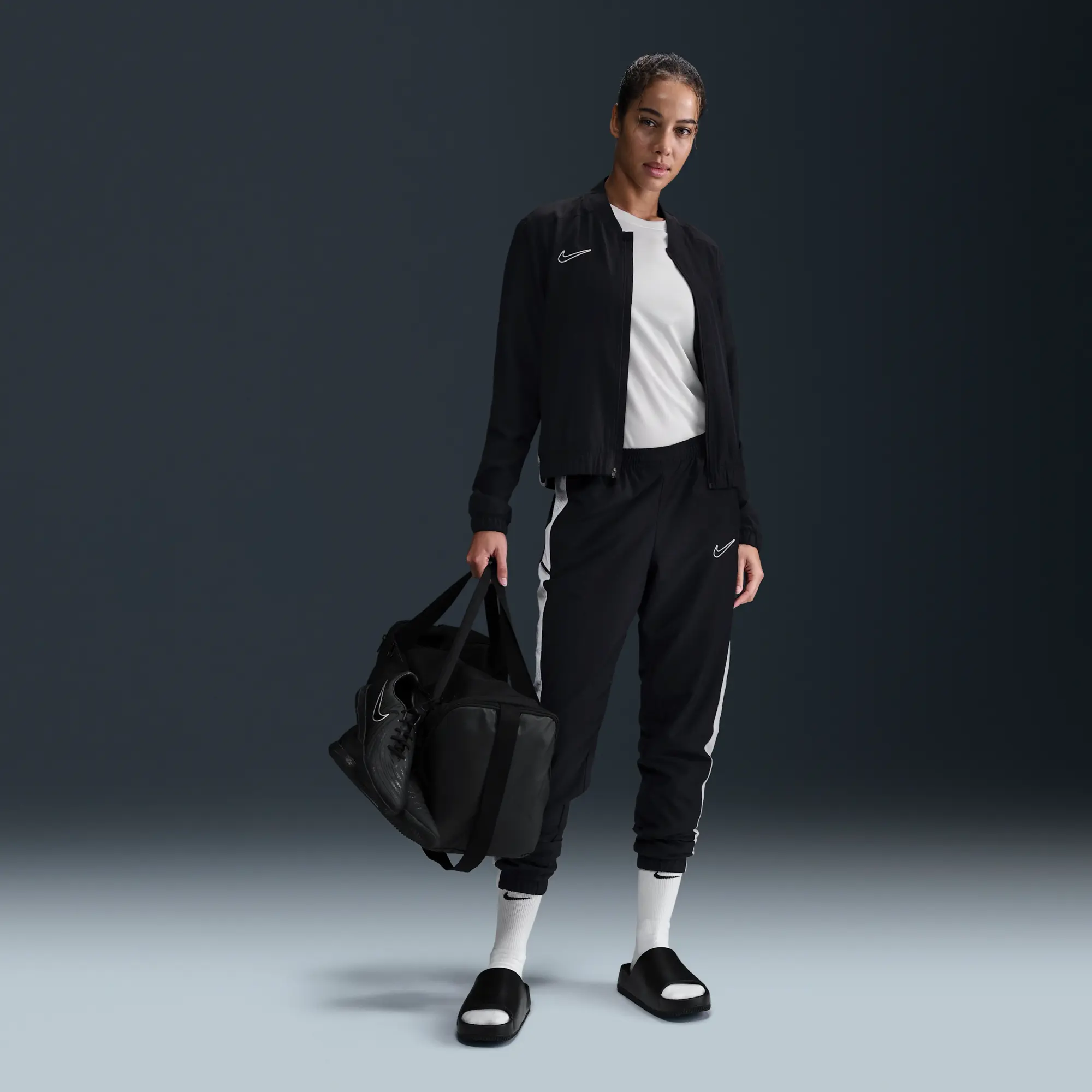 Nike Academy Women's Dri-FIT Woven Football Tracksuit - Black - Polyester