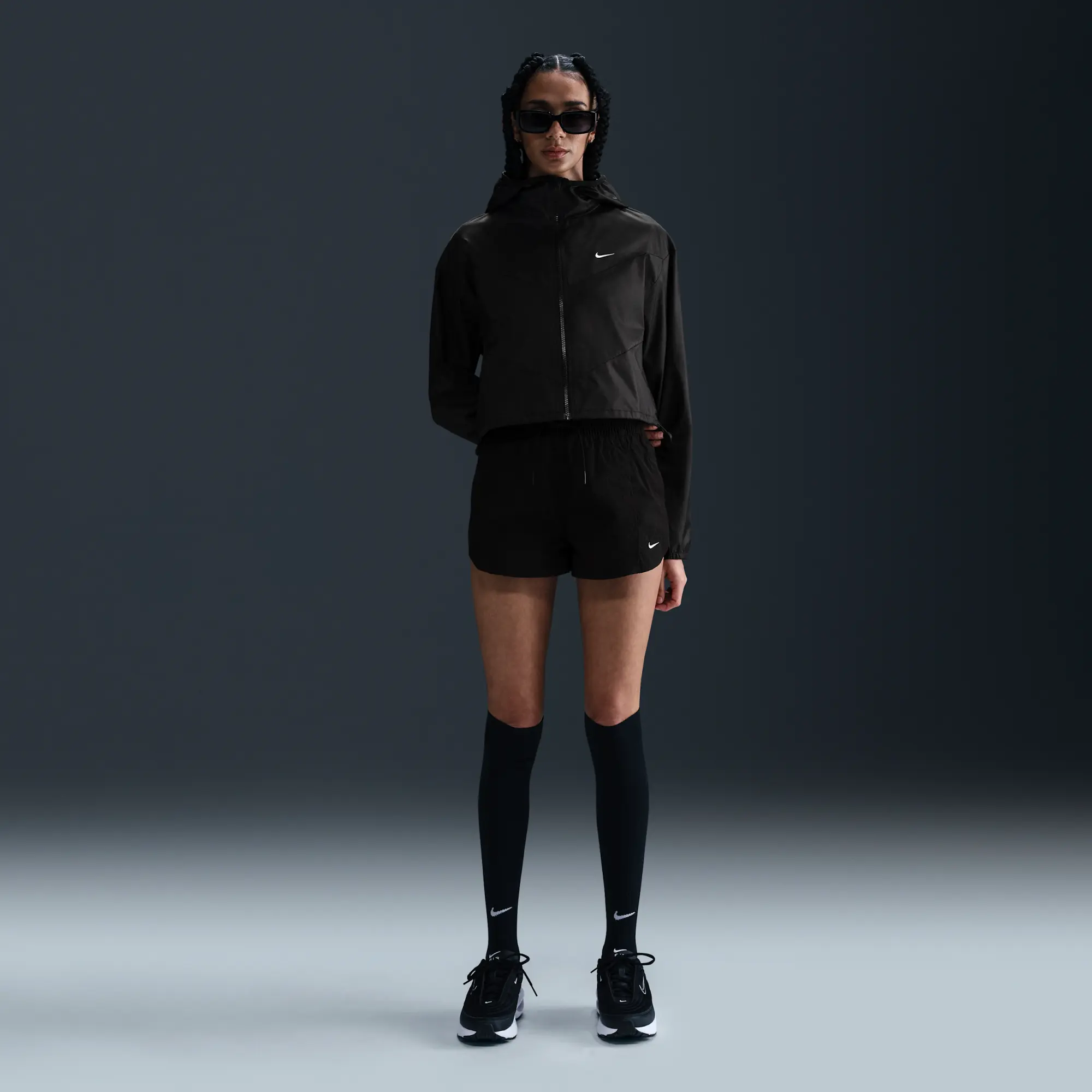 Nike Sportswear Windrunner Women's Loose Woven Hooded Jacket - Black - Polyester