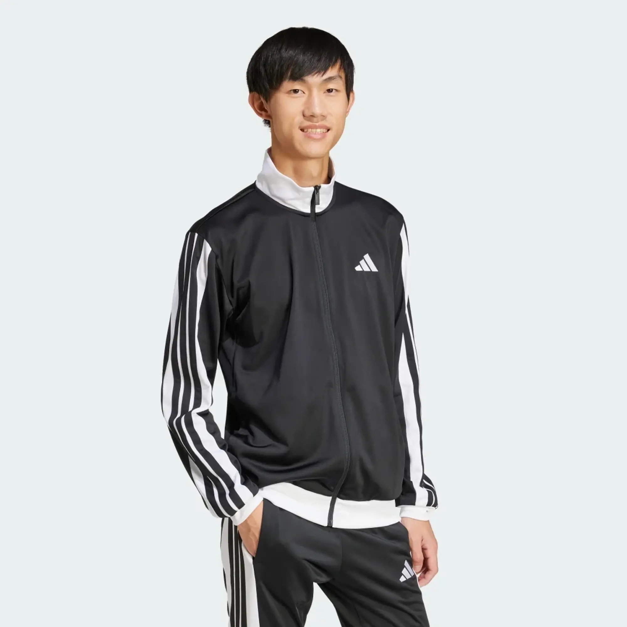 adidas 3-Stripes Tricot Regular Fit Colorblock Track Jacket