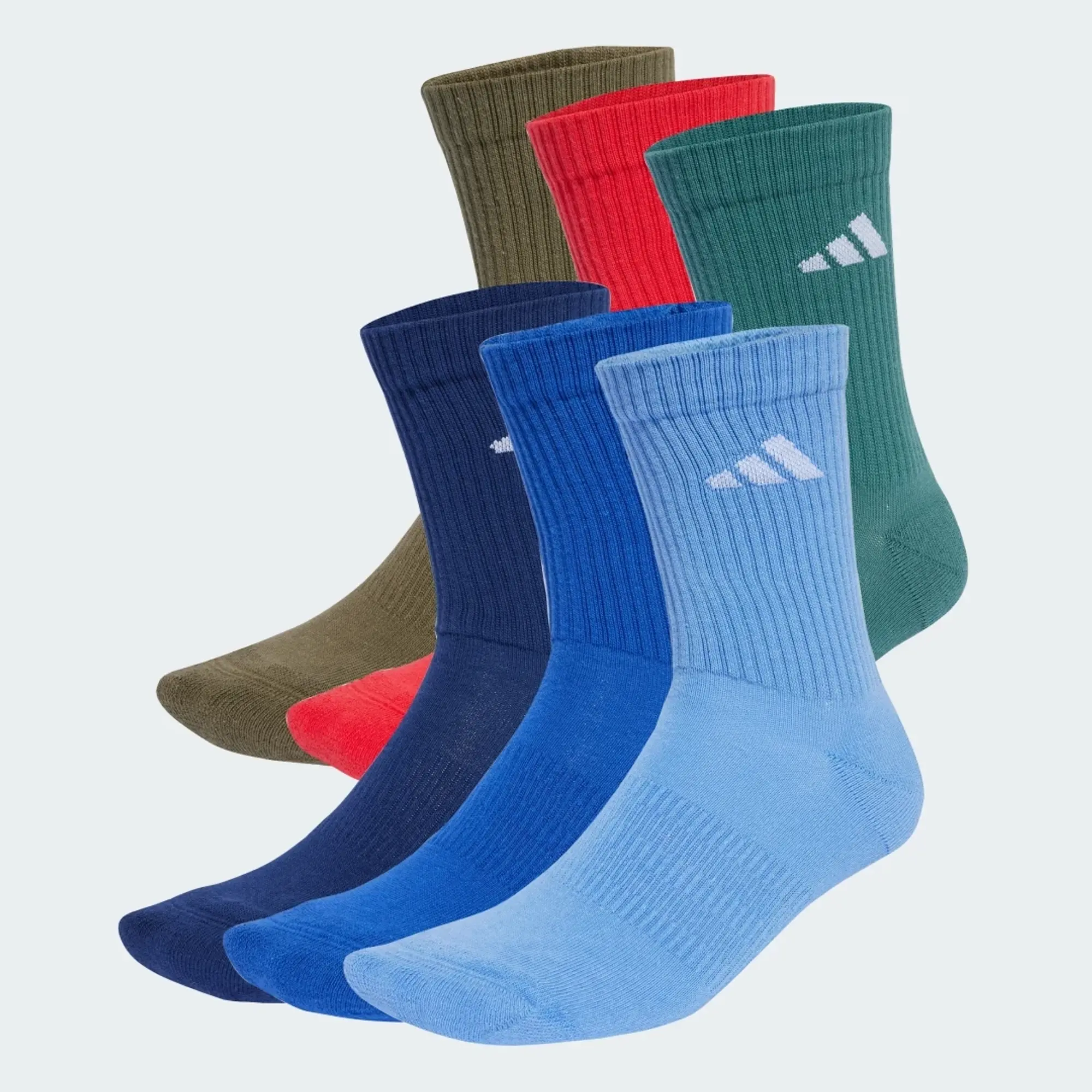 adidas Cushioned Crew Socks 6 Pairs