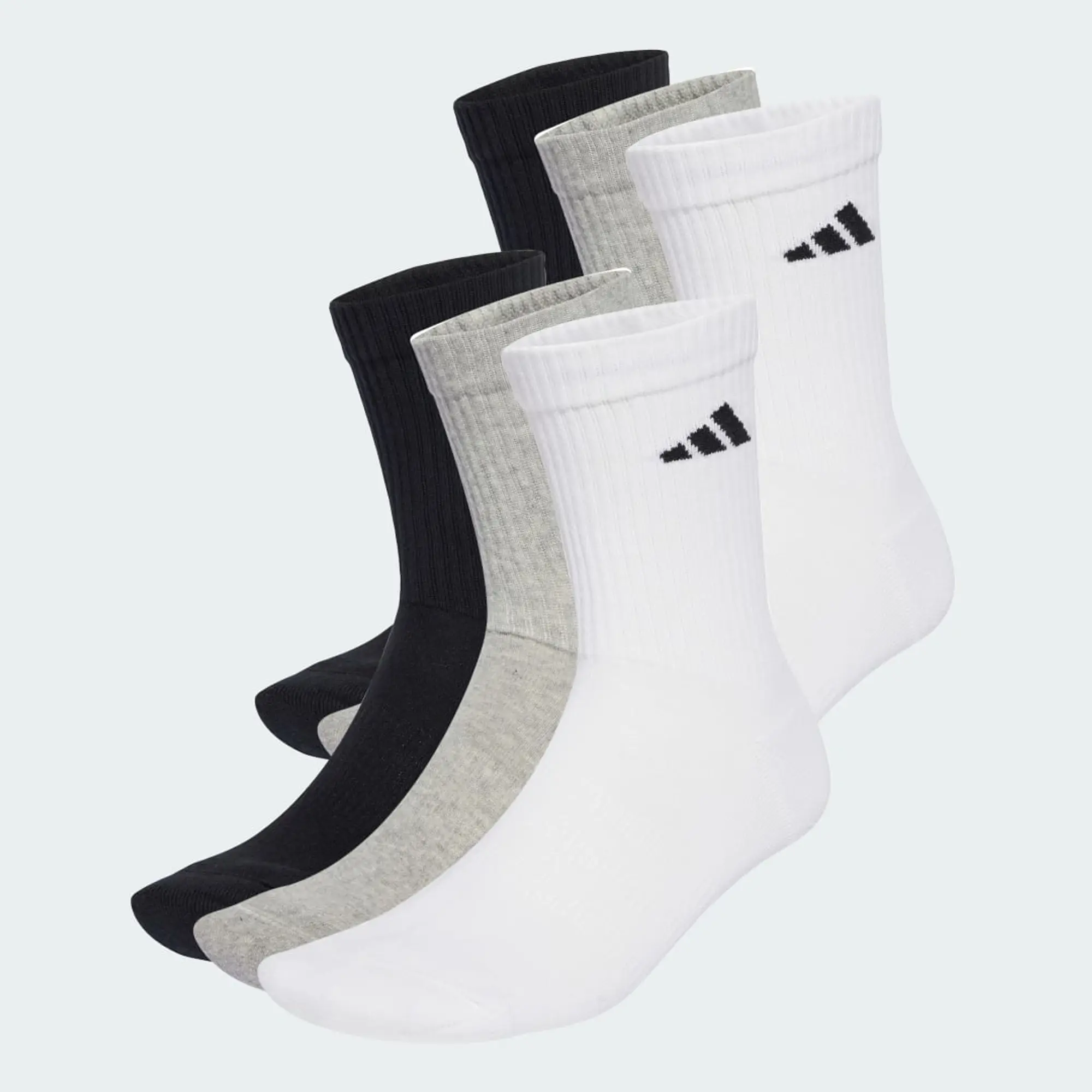 adidas Cushioned Crew Socks 6 Pairs