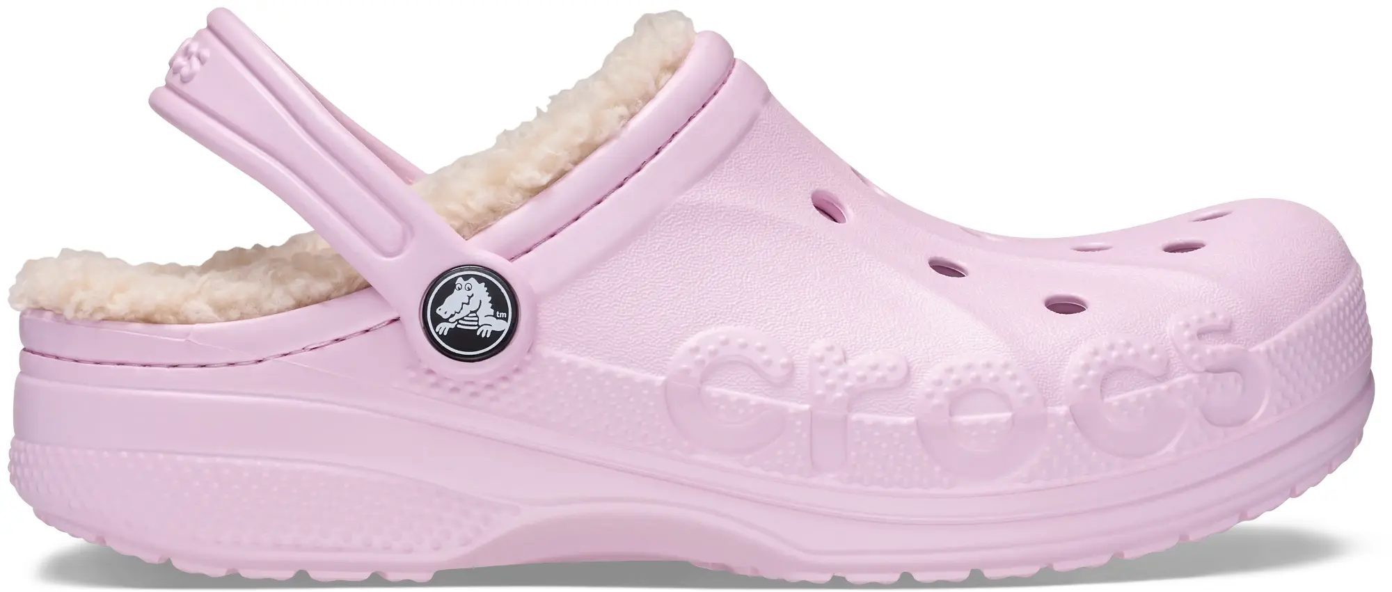 Crocs | Kids | Baya Lined | Clogs | Ballerina Pink / Winter White | C11
