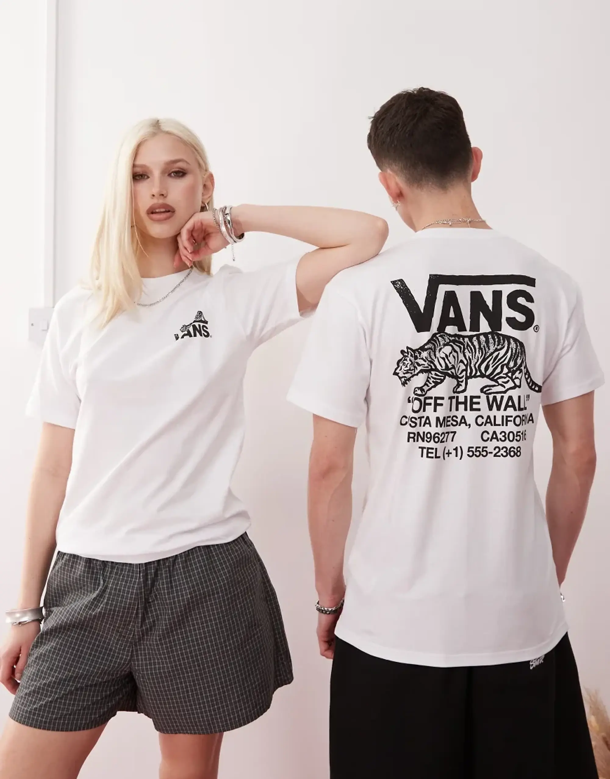 Vans Sneaky Graphic Back Print T-Shirt In White
