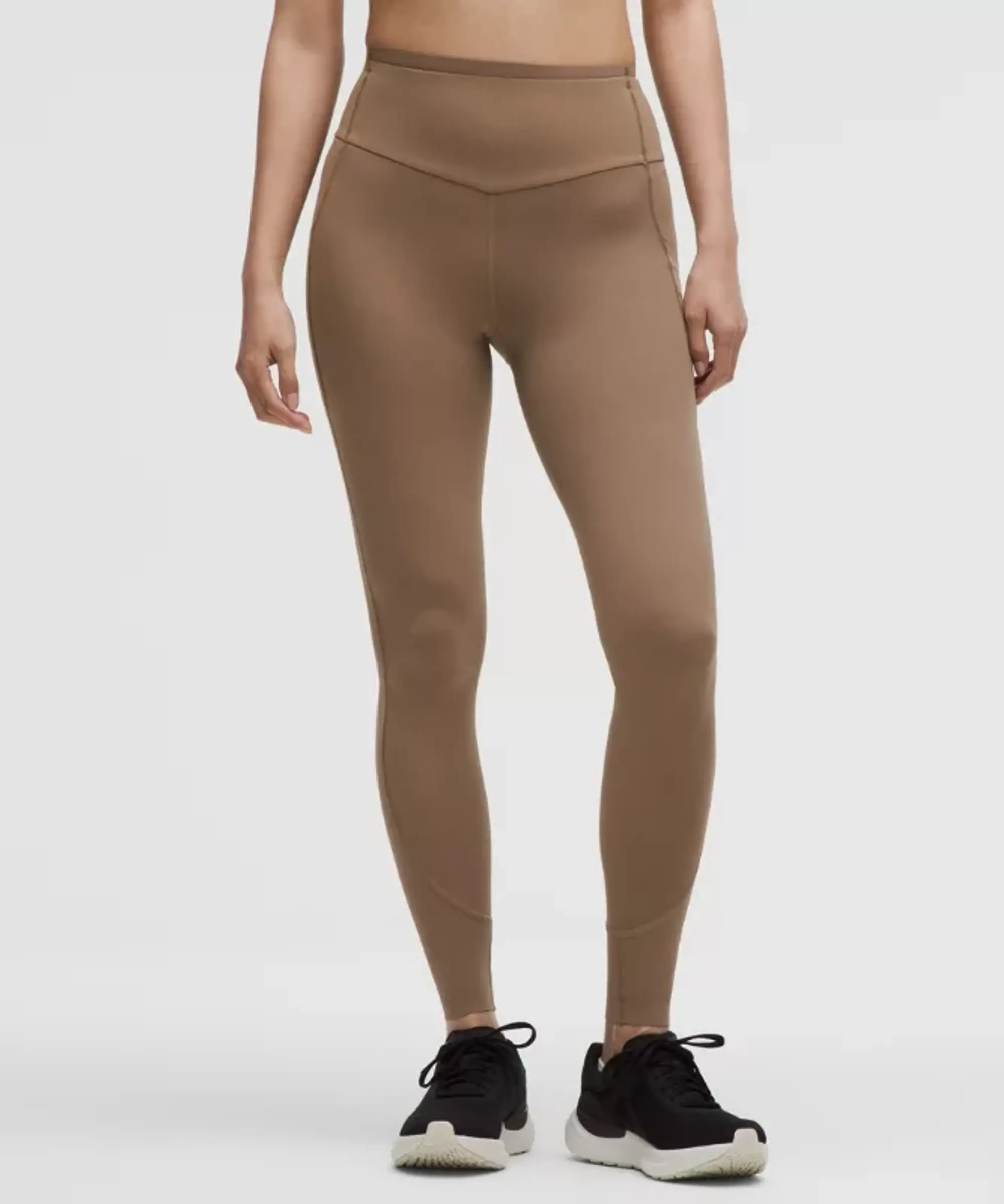 lululemon – Women's Go Further High-Rise Race Tight Leggings – 28" – Color Brown – Size 10