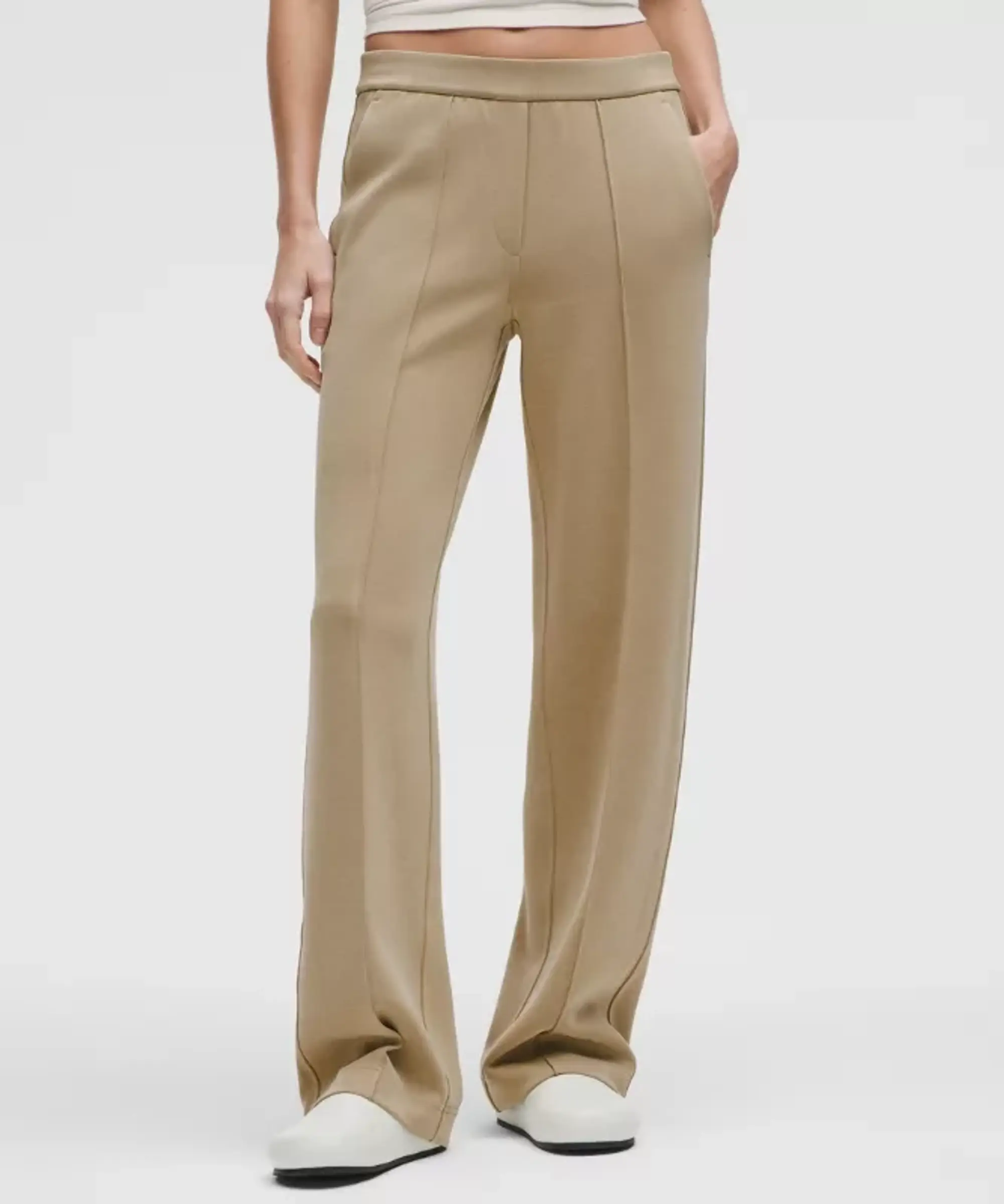 lululemon – Women's Softstreme Pintuck Mid-Rise Pants Regular – Color Brown – Size L
