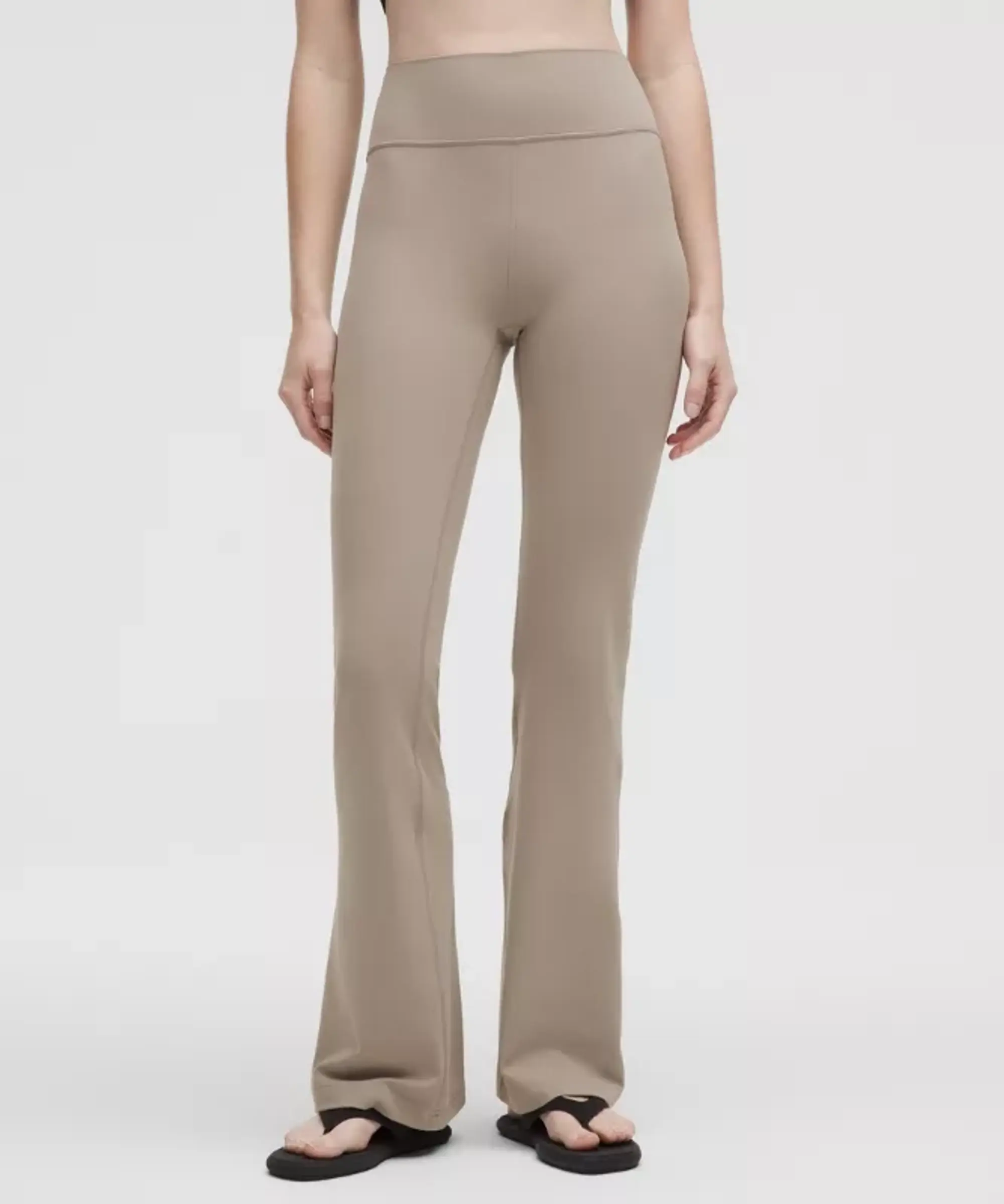 lululemon – Women's Groove Nulu High-Rise Flared Pants Regular – Color Grey/Khaki – Size 0