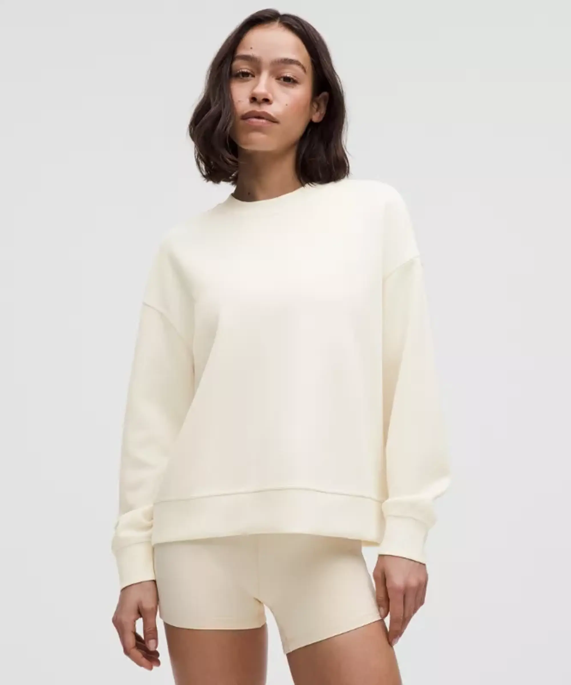 lululemon – Women's Softstreme Crew Hoodieneck Oversized Pullover – Color White – Size L