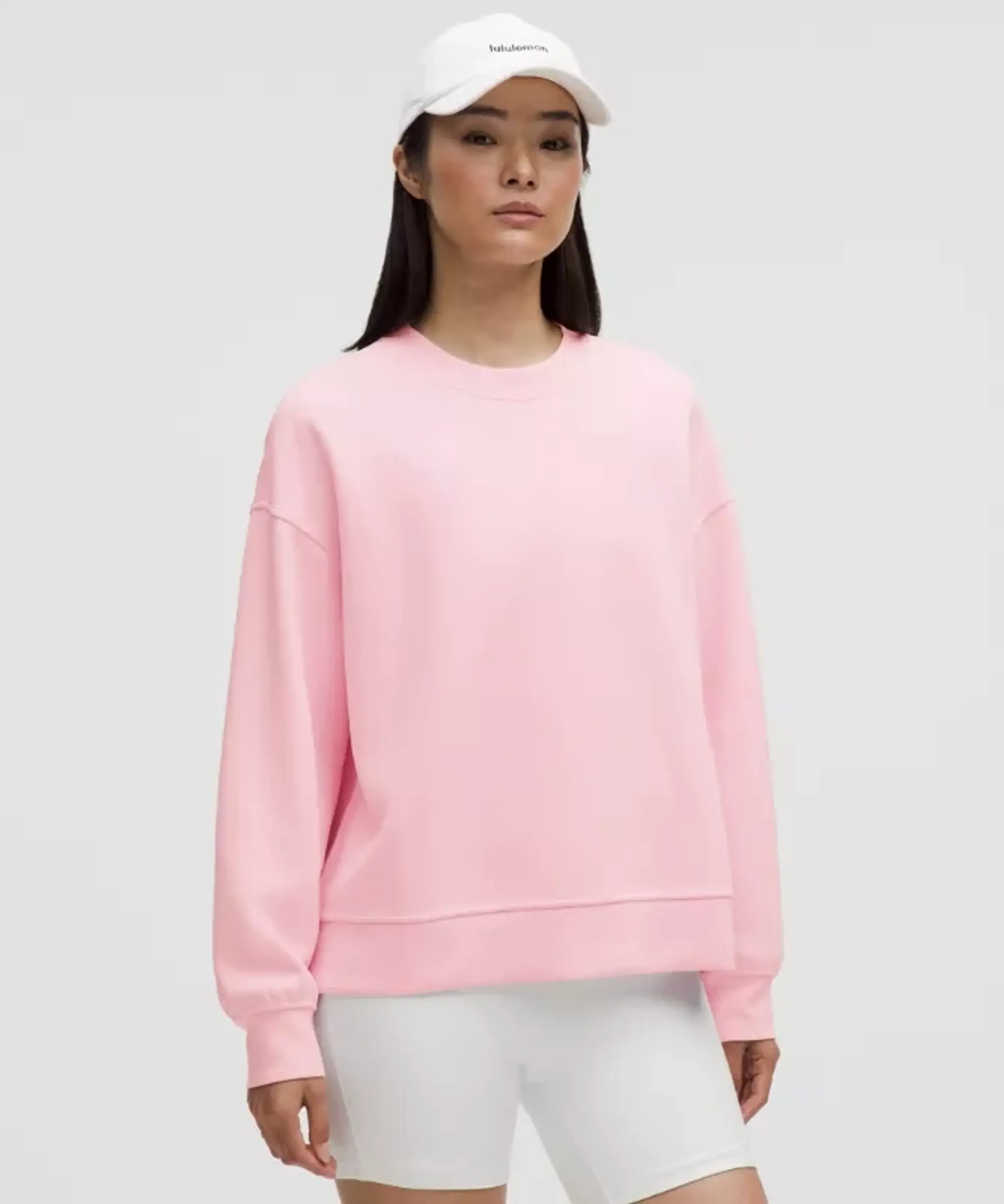 lululemon – Women's Softstreme Crew Hoodieneck Oversized Pullover – Color Pink – Size L
