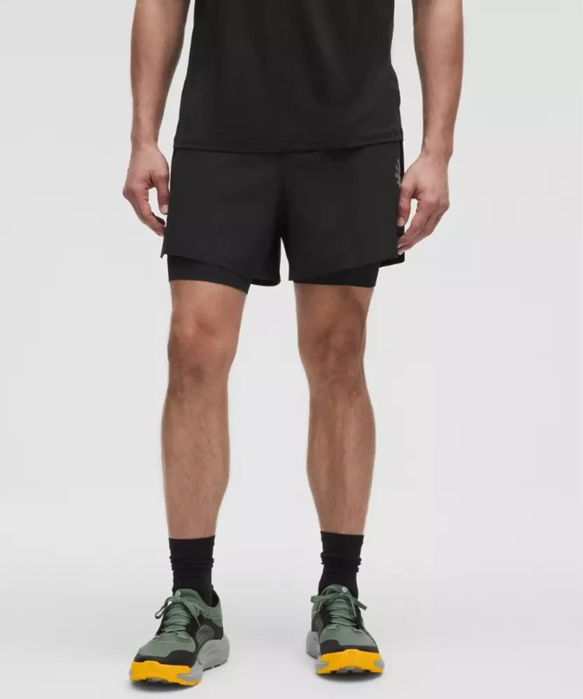 lululemon – Men's Multi-Pocket Trail Running Shorts – 6" – Color Black – Size L