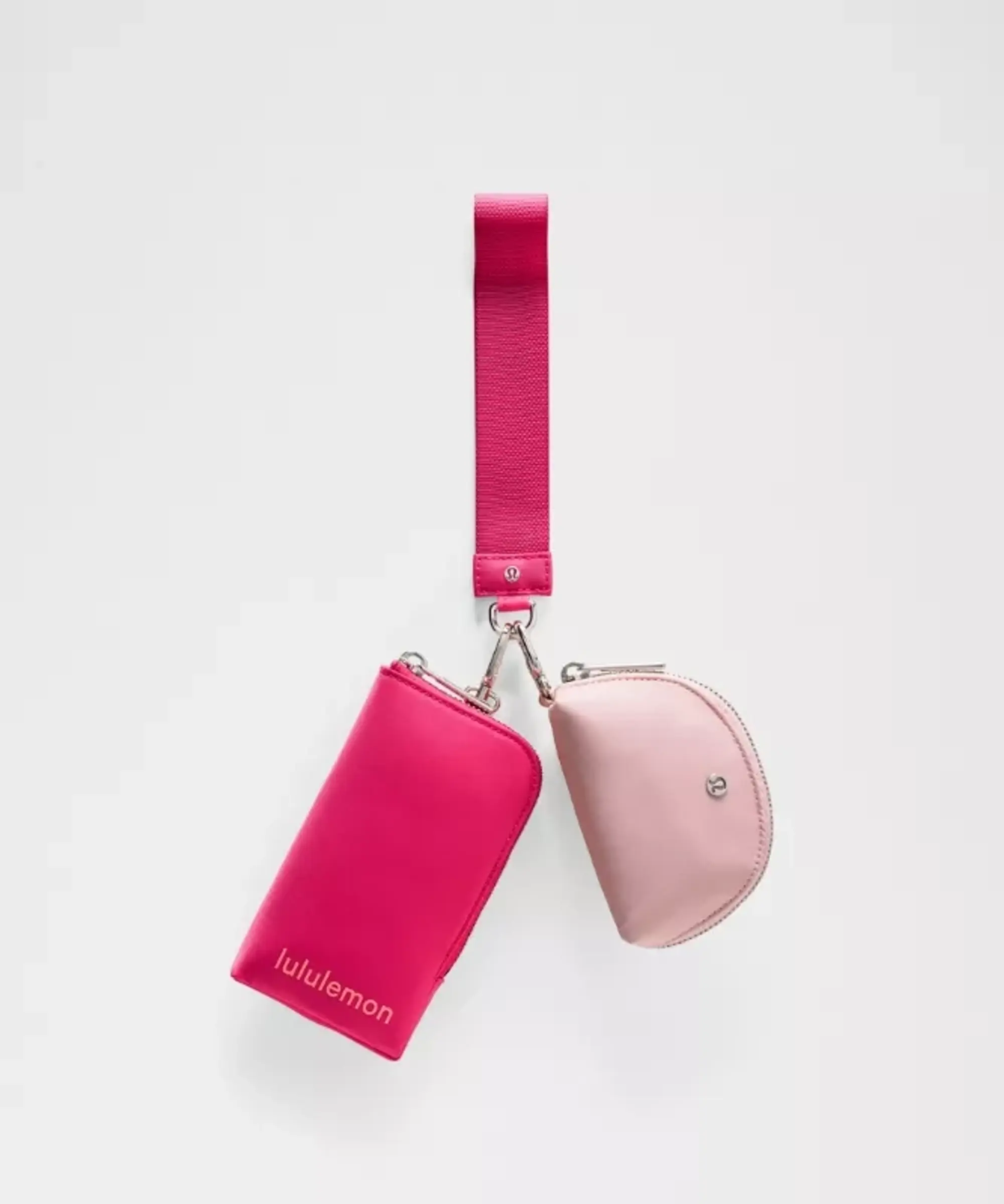 lululemon – Dual Pouch Wristlet Bag Wallet – Color Pink