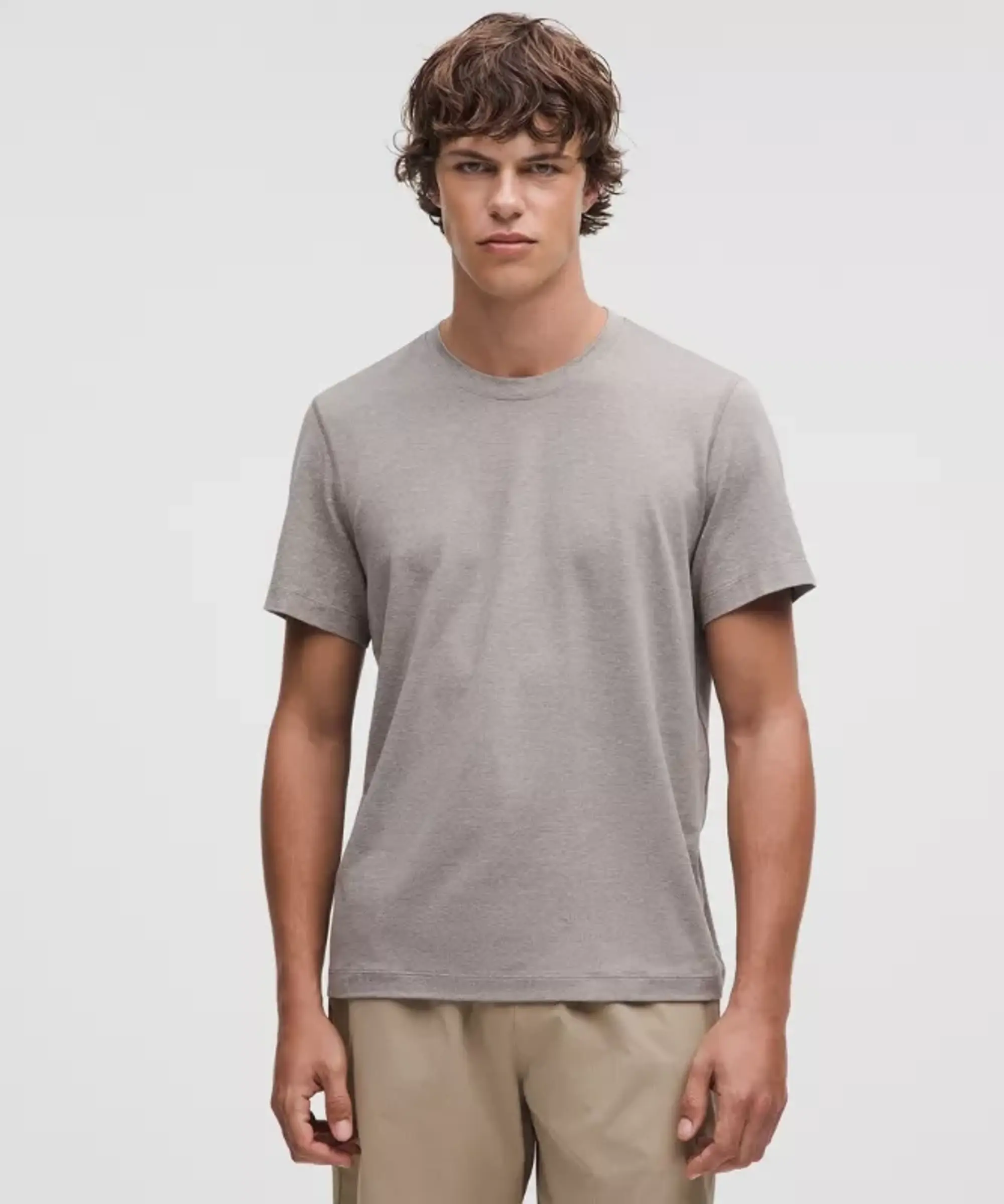 lululemon – Men's Soft Jersey Short-Sleeve Shirt – Color Grey – Size L