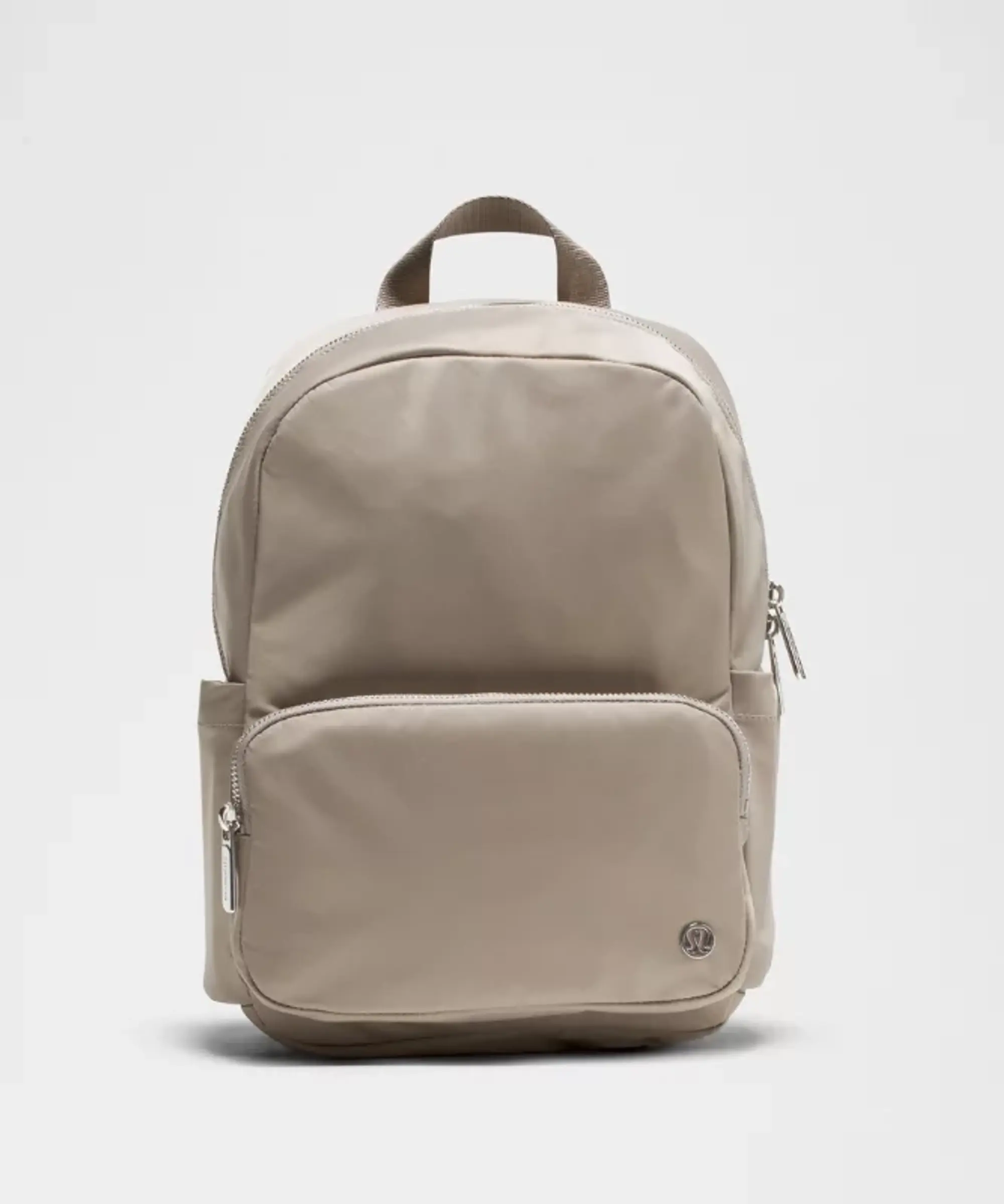 lululemon – Everywhere Backpack Small 11.5L Metal Hardware – Color Grey/Silver/Brown