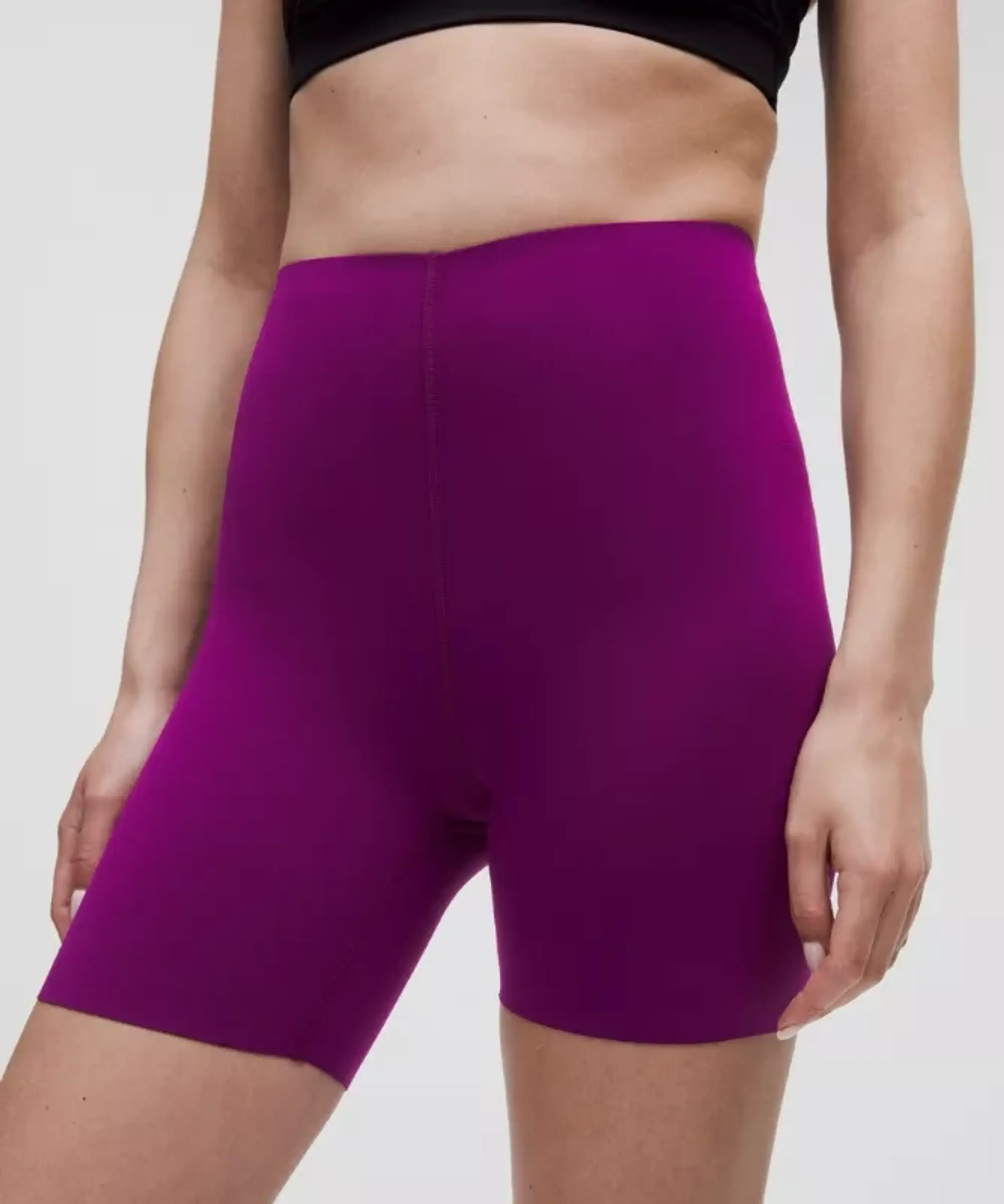 lululemon – Women's Glow Up Super-High-Rise Shorts – 6" – Color Purple – Size 0