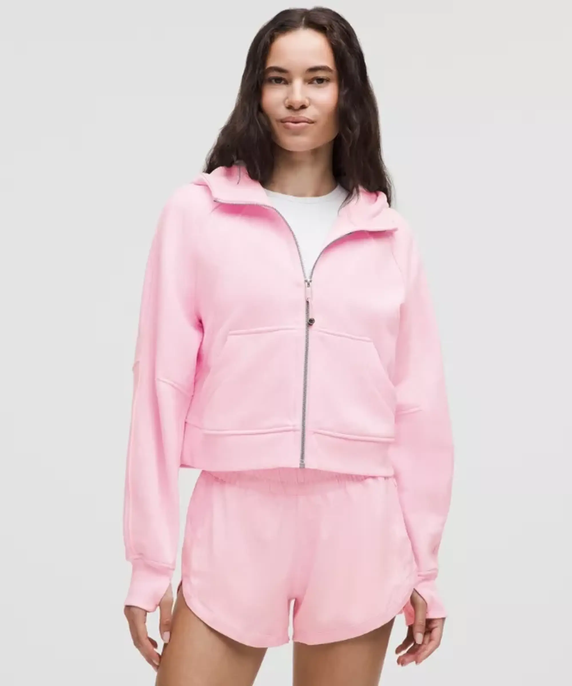 lululemon – Women's Scuba Oversized Full-Zip Hoodie – Color Pink – Size M/L