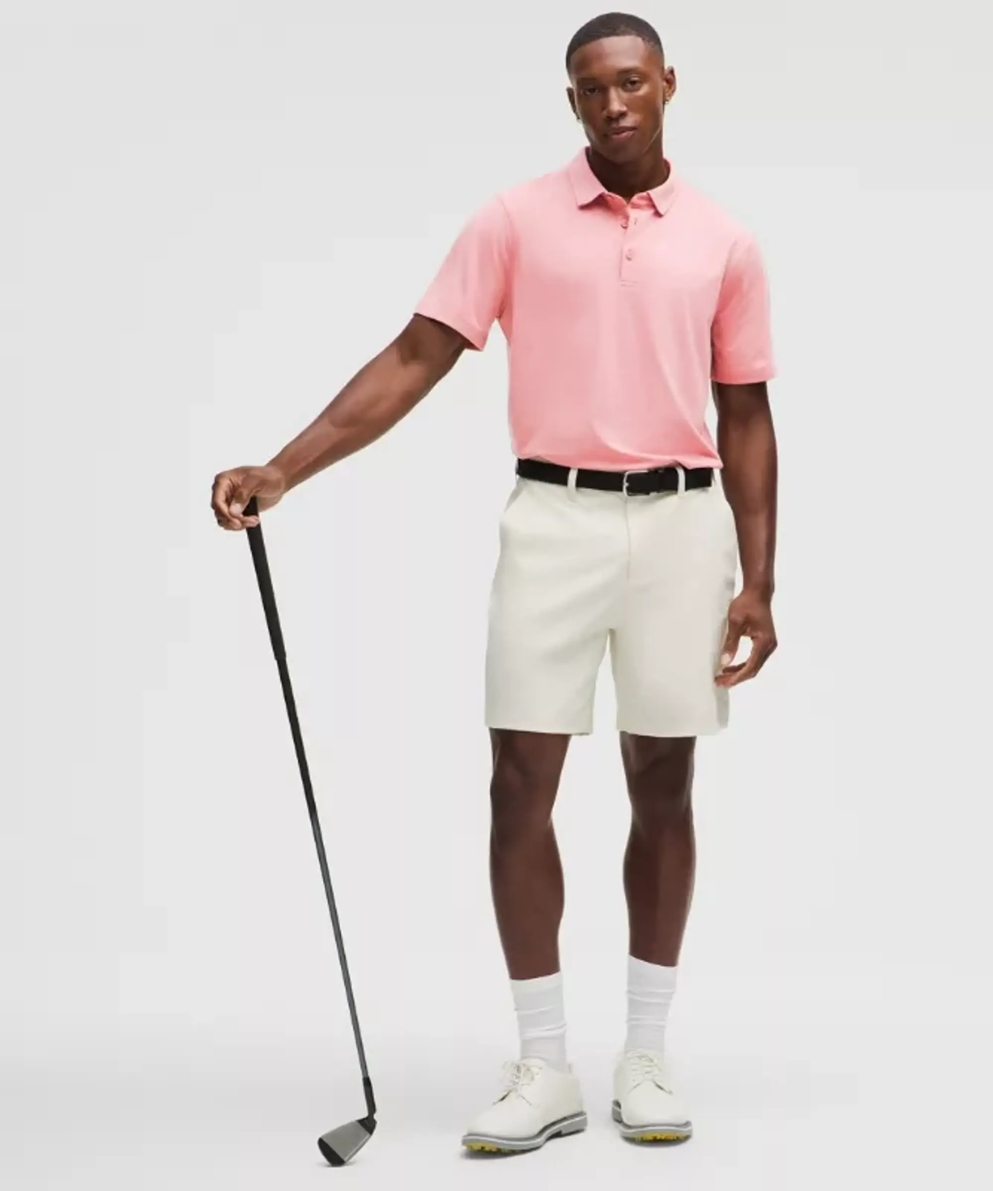 lululemon – Men's Evolution Short-Sleeve Polo Shirt – Color Pink – Size 3XL