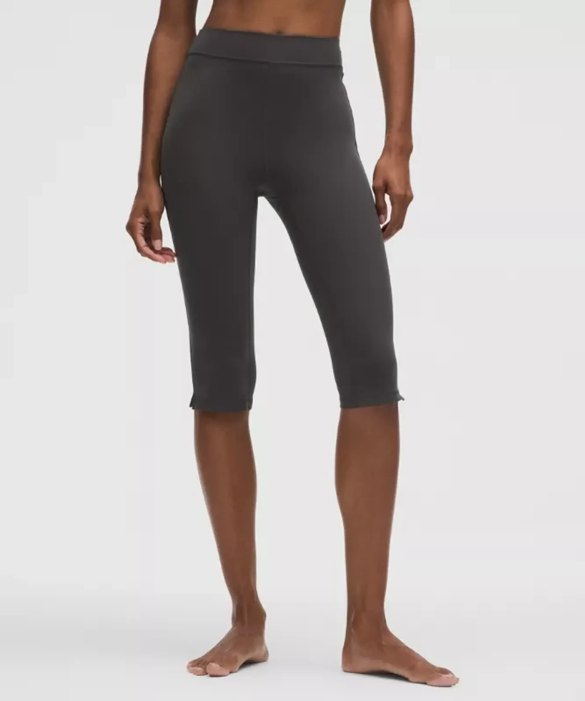 lululemon – Women's Groove High-Rise Notched-Hem Crop Leggings – 15" – Color Grey – Size 0