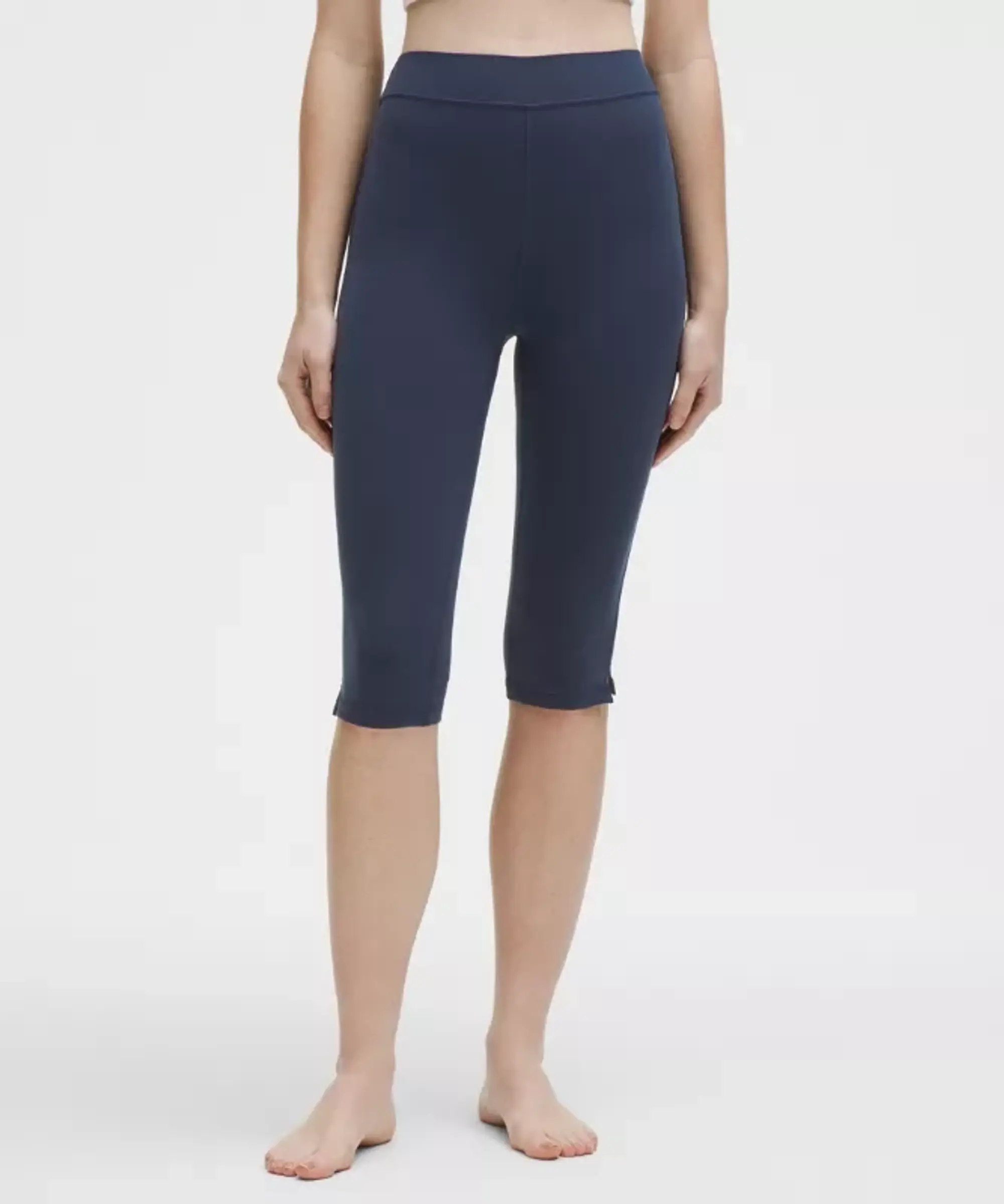 lululemon – Women's Groove High-Rise Notched-Hem Crop Leggings – 15" – Color Blue – Size 0