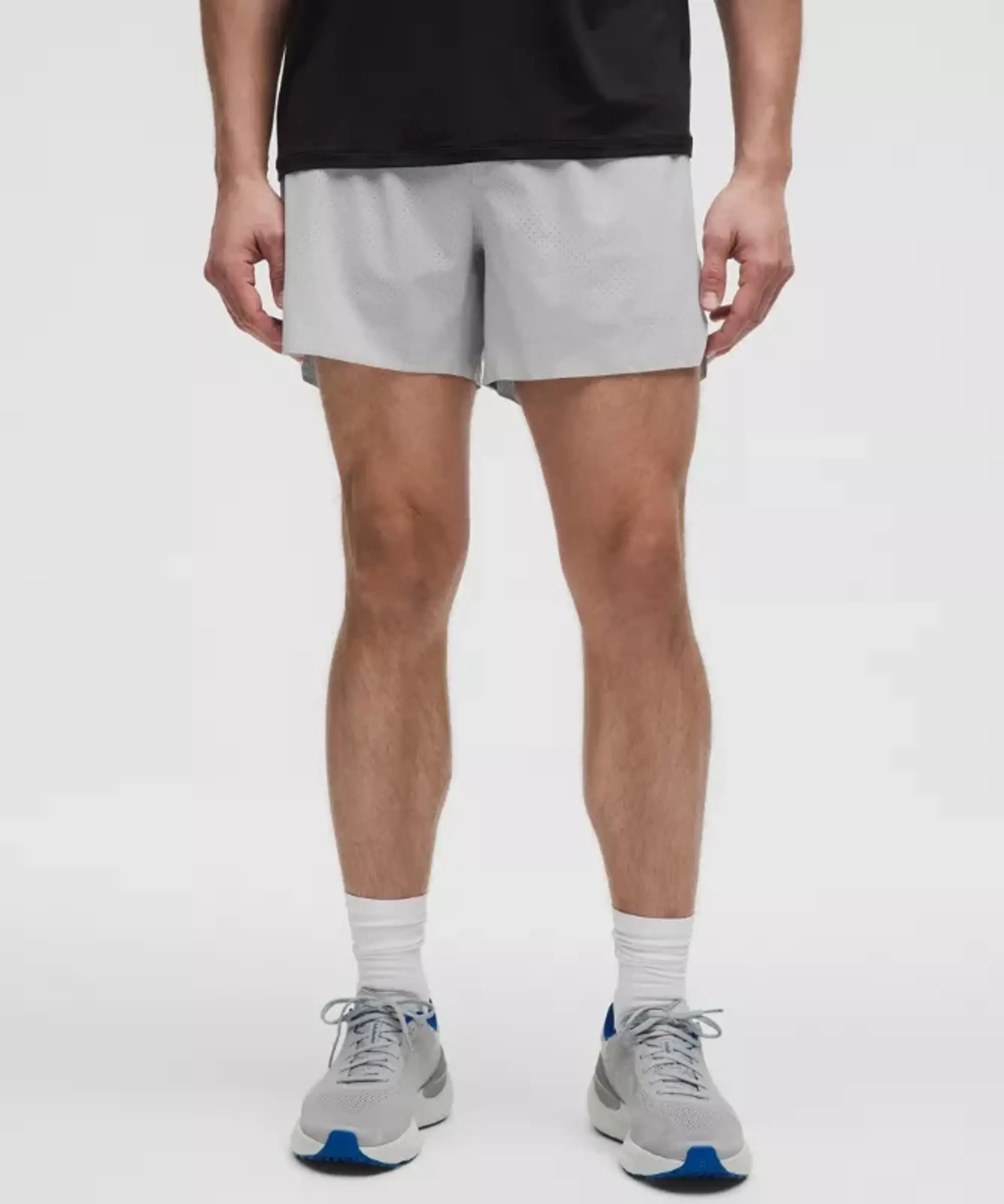 lululemon – Men's Fast and Free Lined Running Shorts – 5" – Color Silver/Grey – Size L