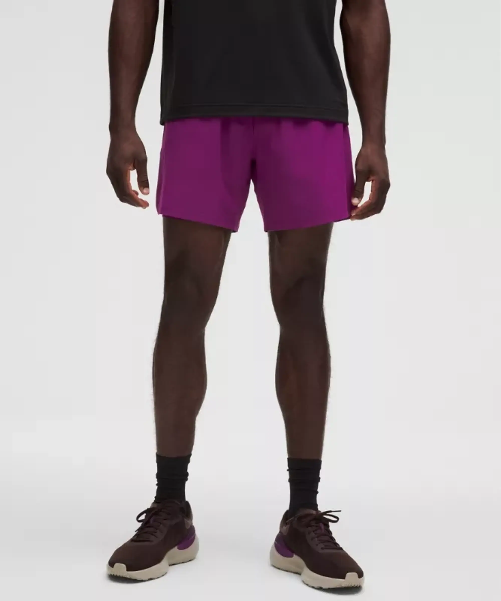 lululemon – Men's Mile Maker Run Crew Lined Shorts – 6" – Color Purple – Size 3XL