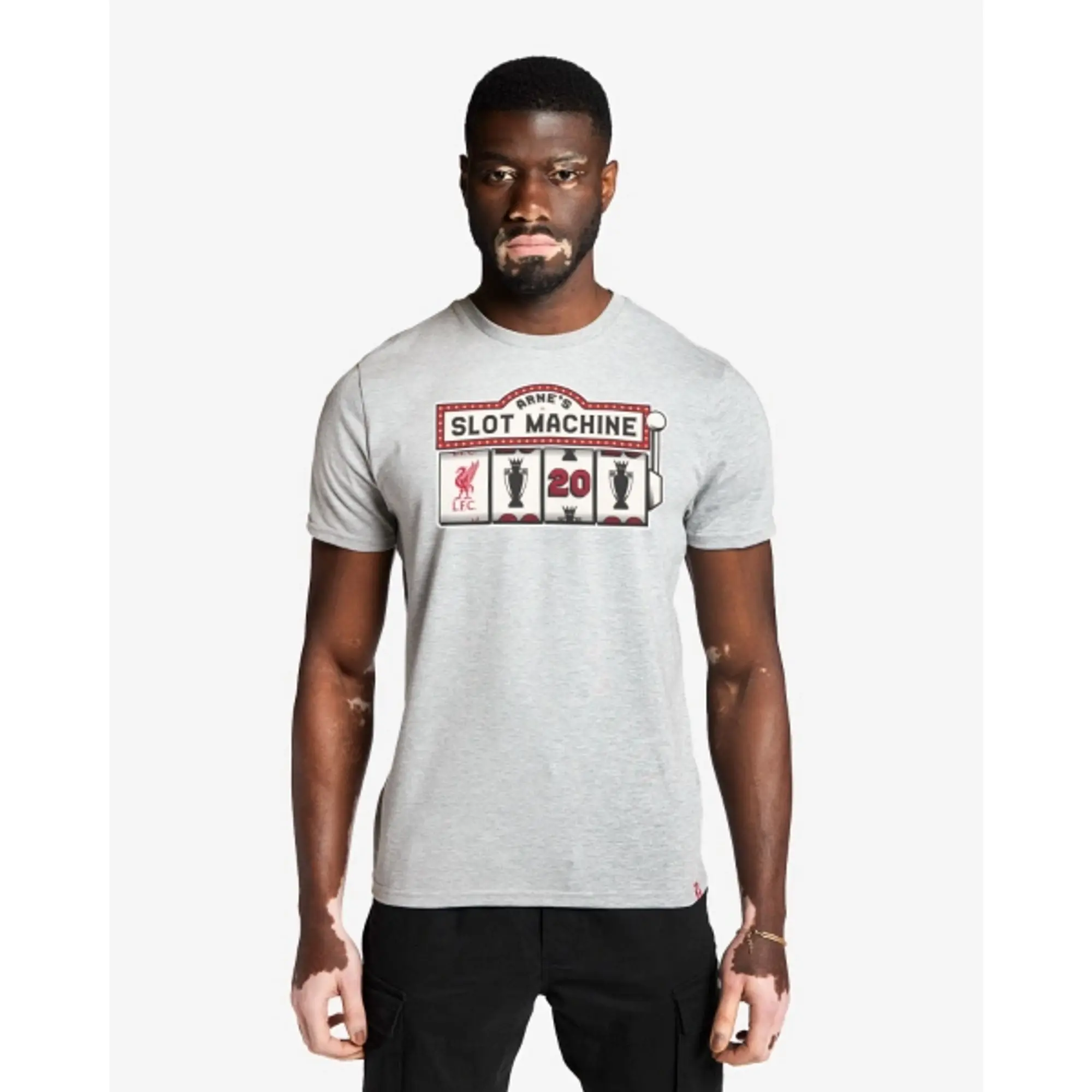 LFC Adults Slot Machine Tee Grey Marl